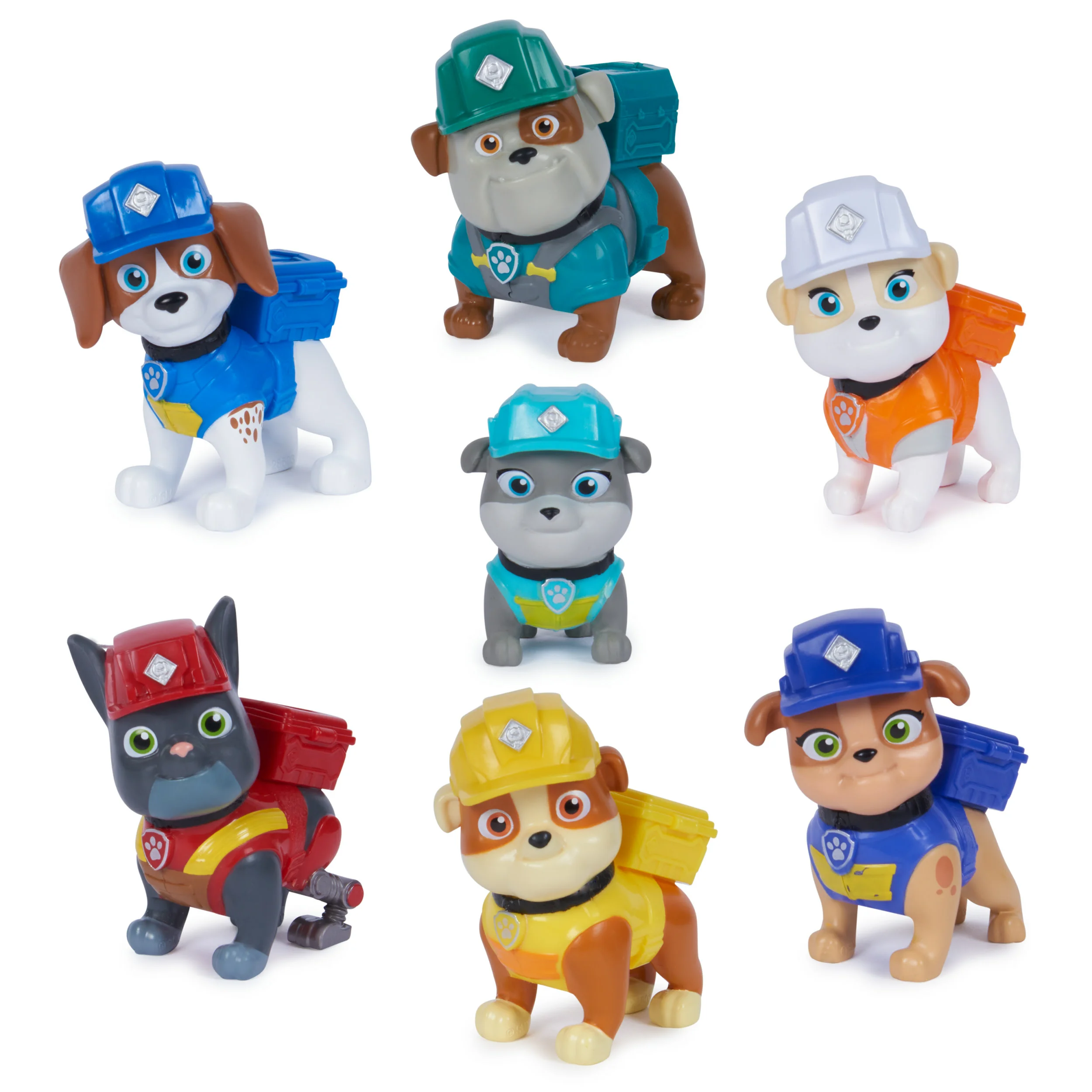 Rubble & Crew - Spielfiguren-Geschenkset mit 7 Hundefiguren zum Sammeln
