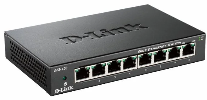 D-Link DES-108 Schwarz