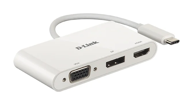 D-Link DUB-V310 laptop-dockingstation & portreplikator Kabelgebunden USB 3.2 Gen 1 (3.1 Gen 1) Type-C Weiß