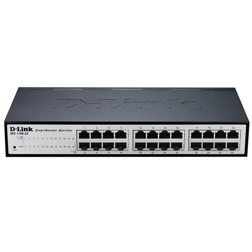 D-Link DGS-1100-24V2 Managed L2 Gigabit Ethernet (10/100/1000) 1U Schwarz, Grau