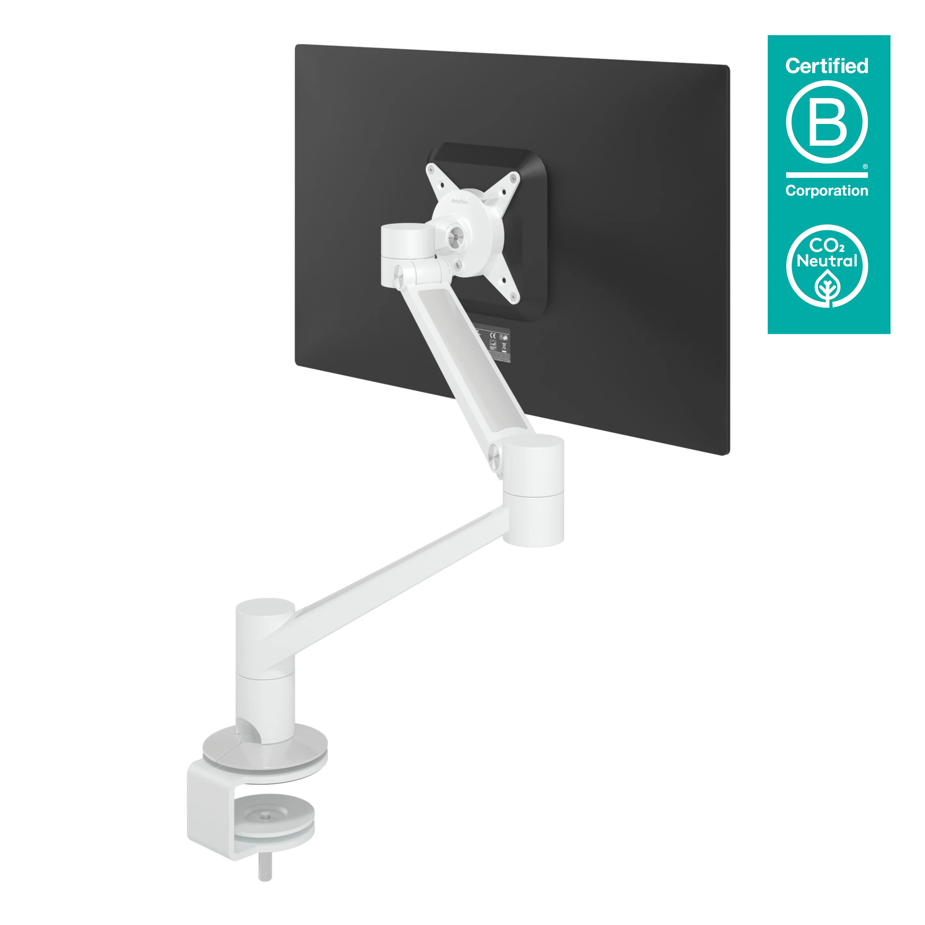 Dataflex 58.620 Flachbildschirm-Tischhalterung 85,1 cm (33.5") Tisch/Bank Weiß