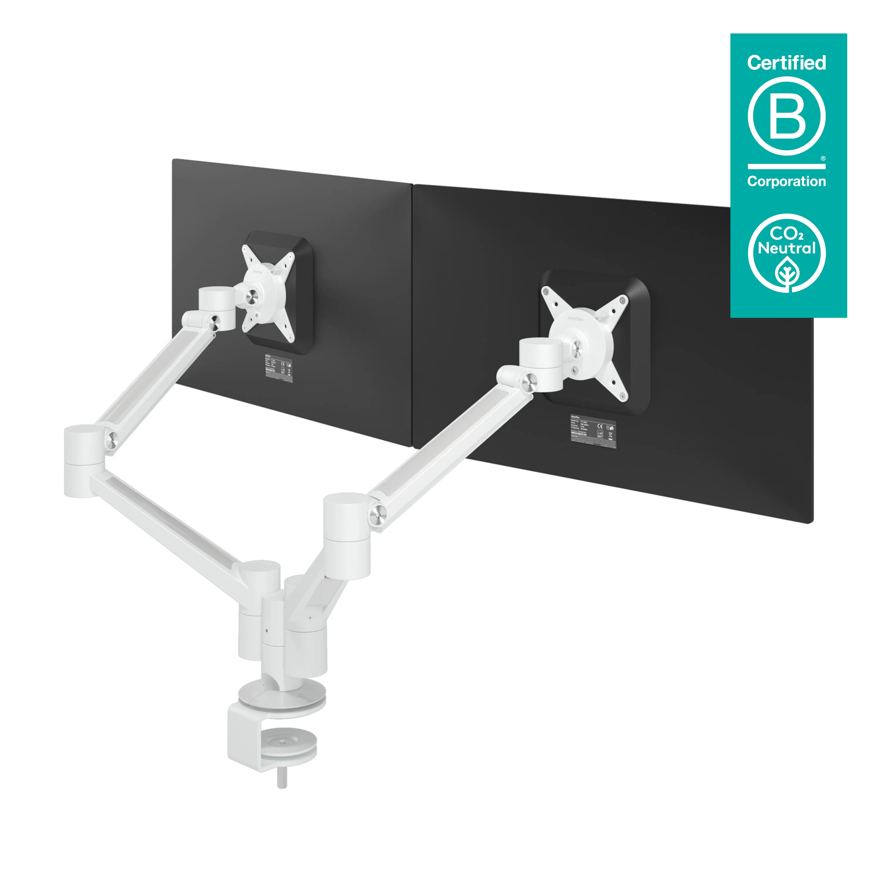 Dataflex 58.650 Flachbildschirm-Tischhalterung 85,1 cm (33.5") Tisch/Bank Weiß