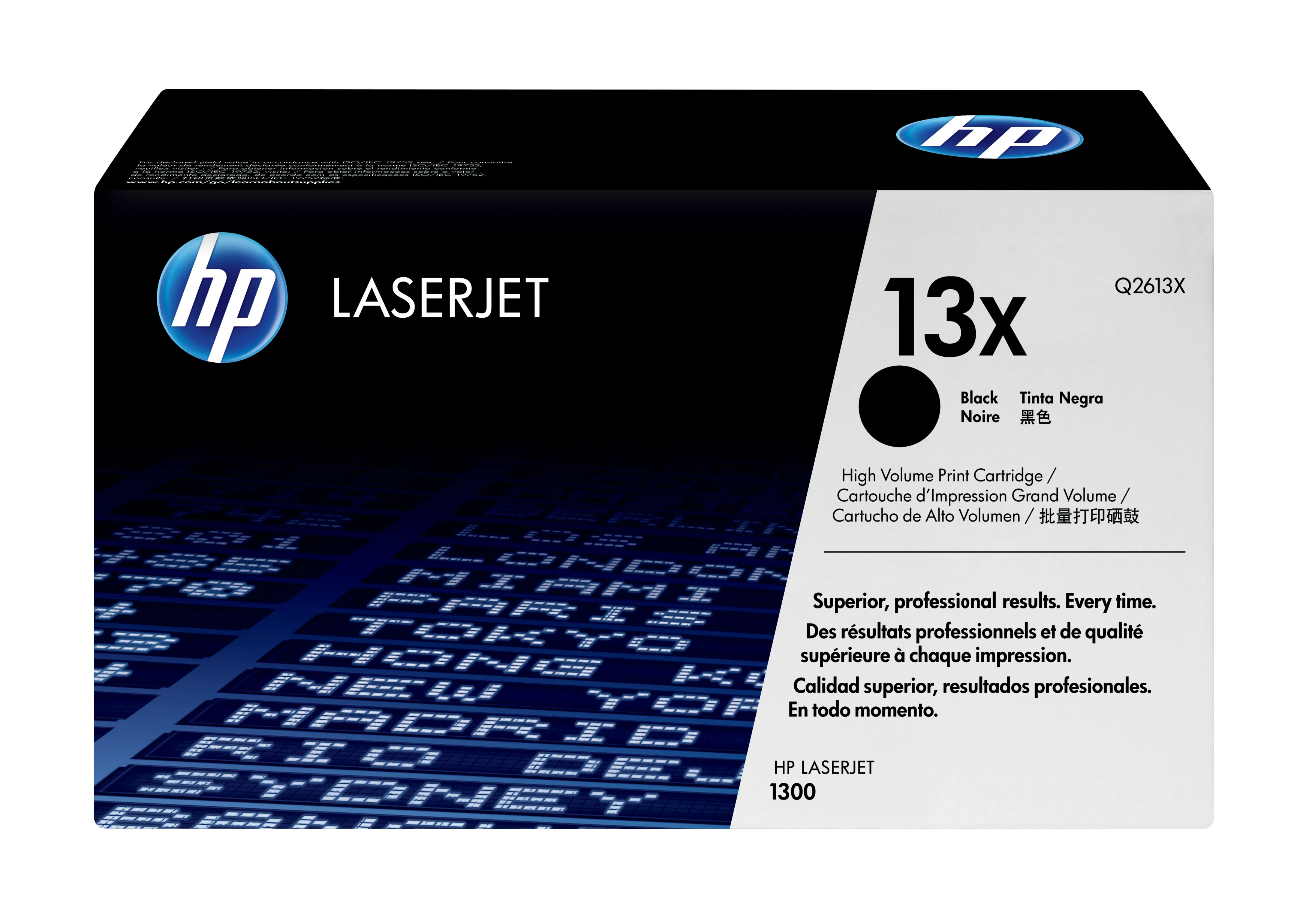 HP 13X Schwarz Original LaserJet Tonerkartusche mit hoher Reichweite