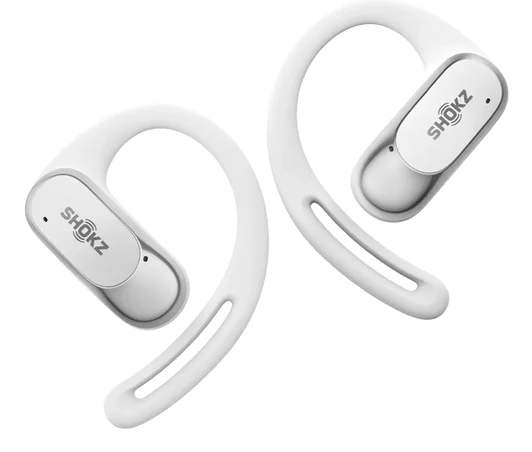 SHOKZ OpenFit Air Kopfhörer Kabellos Ohrbügel Anrufe/Musik/Sport/Alltag Bluetooth Weiß
