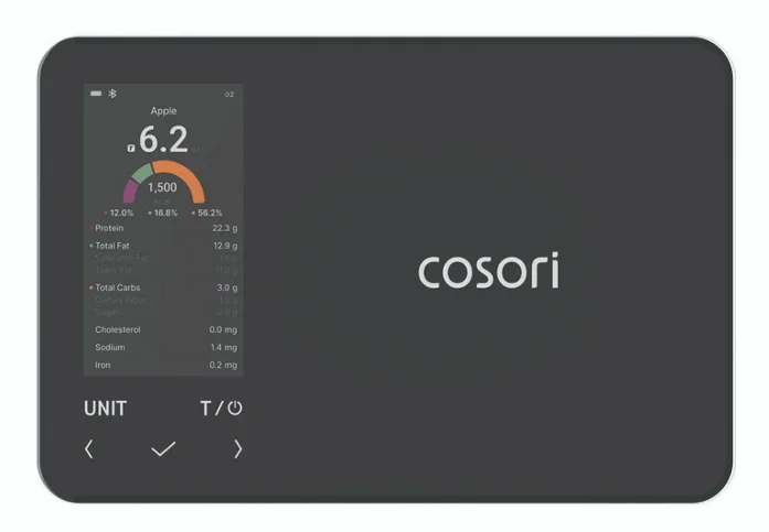 Cosori CNS-R001S-X Schwarz Arbeitsplatte Rechteck Elektronische Küchenwaage