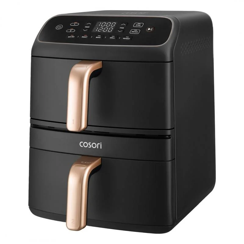 Cosori Turbo Tower Doppel 8,6 l Eigenständig 2630 W Heißluftfritteuse Schwarz