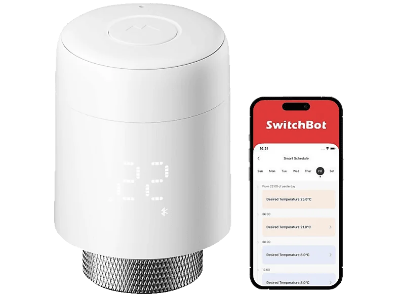 SWITCHBOT W7830000 Smartes Heizkörperthermostat, Weiß
