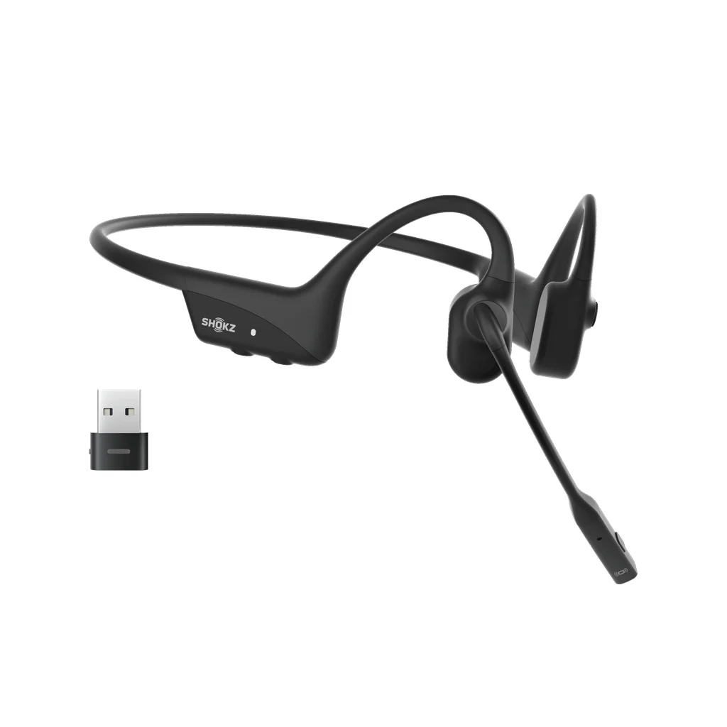 SHOKZ C120-AC-BK Kopfhörer & Headset Kabellos Ohrbügel Büro/Callcenter USB Typ-C Bluetooth Schwarz
