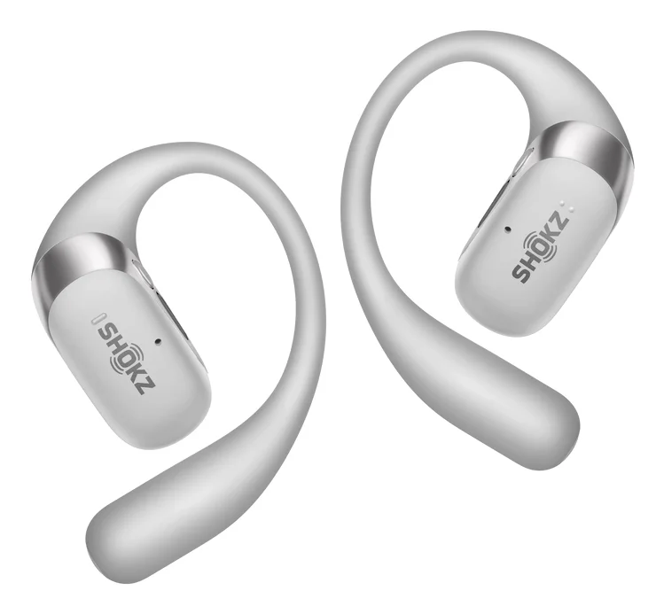 SHOKZ OpenFit 2+ Kopfhörer Kabellos Ohrbügel, im Ohr Anrufe/Musik Bluetooth Grau
