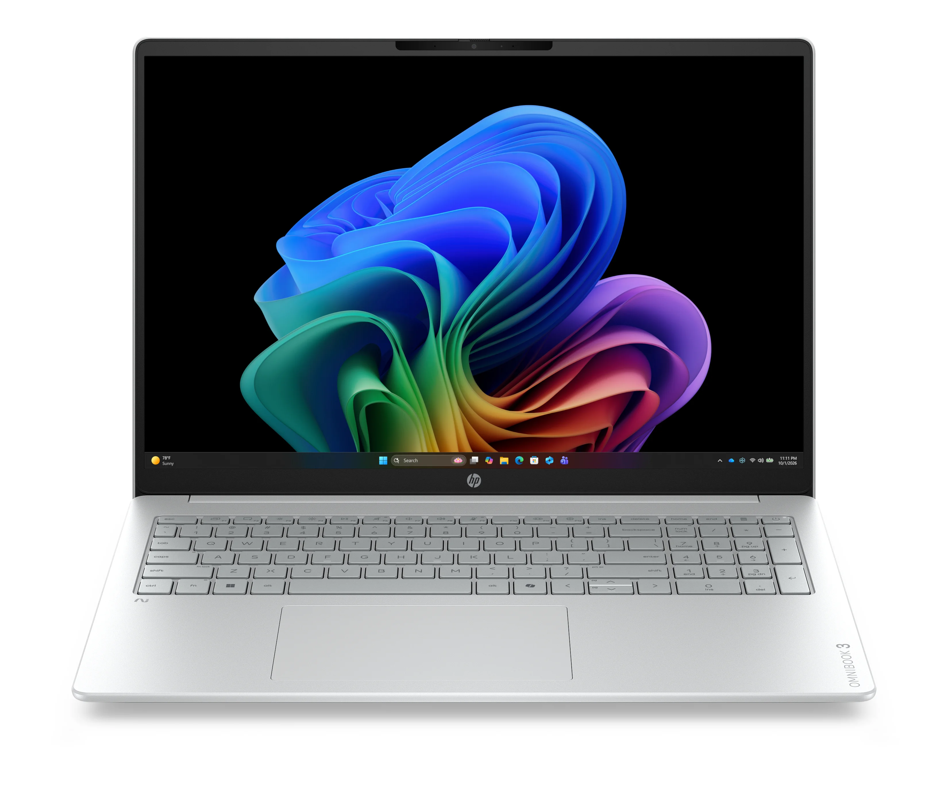 HP OmniBook 3 16-bz0152ng Next Gen AI Copilot+ PC Snapdragon X1-26-100 Laptop 40,6 cm (16") 2K 16 GB LPDDR5x-SDRAM 512 GB SSD Wi-Fi 6E (802.11ax) Windows 11 Home Grau, Silber