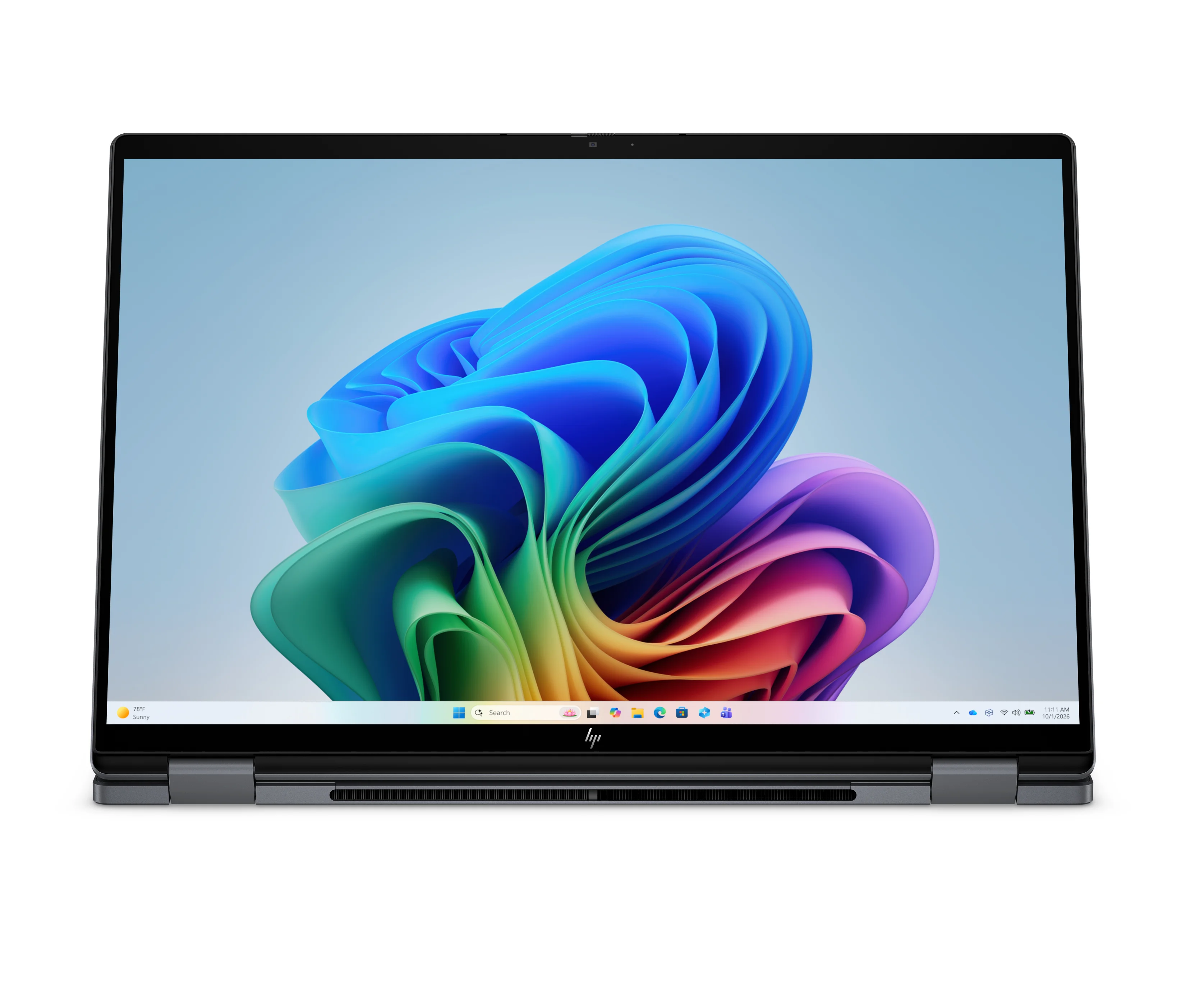 HP OmniBook X Flip 2-in-1 Laptop Next Gen AI 16-cb0150ng Copilot+ PC Intel Core Ultra 5 325 40,6 cm (16") Touchscreen 2K 16 GB LPDDR5x-SDRAM 512 GB SSD Wi-Fi 7 (802.11be) Windows 11 Home Schwarz, Grau