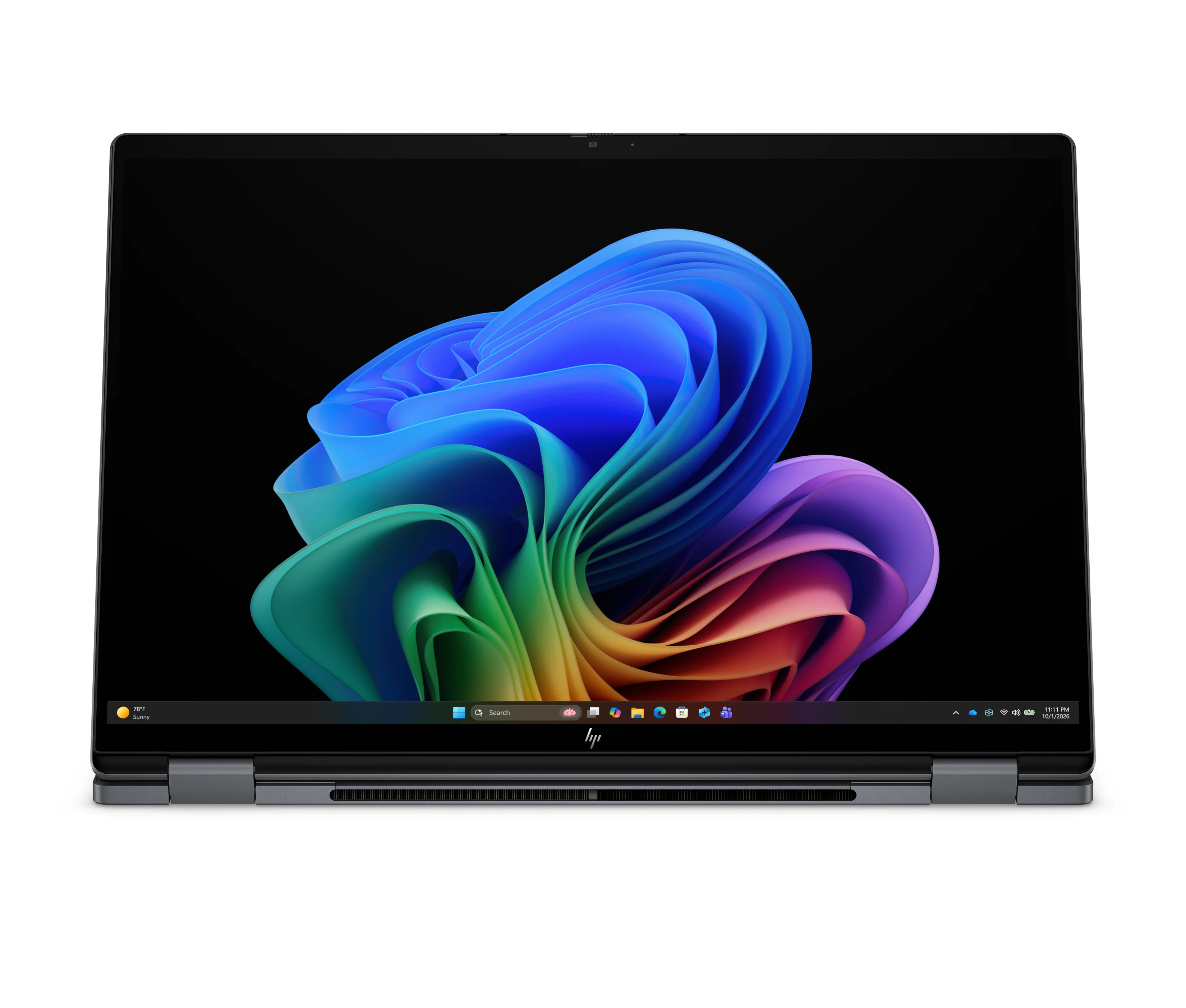 HP OmniBook X Flip 2-in-1 Laptop Next Gen AI 16-cb0185ng Copilot+ PC Intel Core Ultra 7 356H 40,6 cm (16") Touchscreen 3K 32 GB LPDDR5x-SDRAM 1 TB SSD Wi-Fi 7 (802.11be) Windows 11 Home Schwarz, Grau