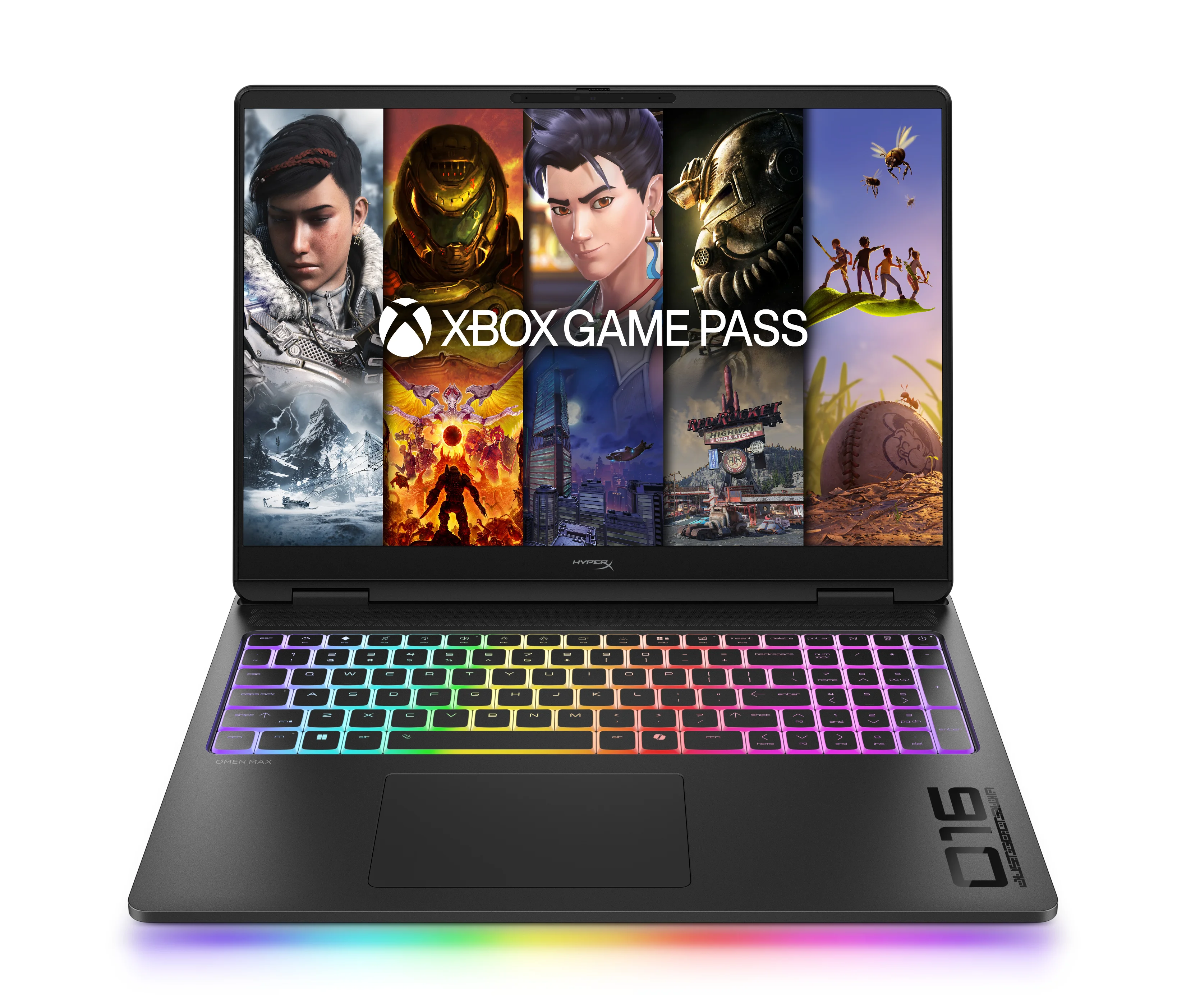 HP HyperX OMEN MAX 16 inch Gaming Laptop PC 16-ah1373ng Intel Core Ultra 7 40,6 cm (16") 2.5K 32 GB DDR5-SDRAM NVIDIA GeForce RTX 5080 Wi-Fi 7 (802.11be) Windows 11 Home Schwarz