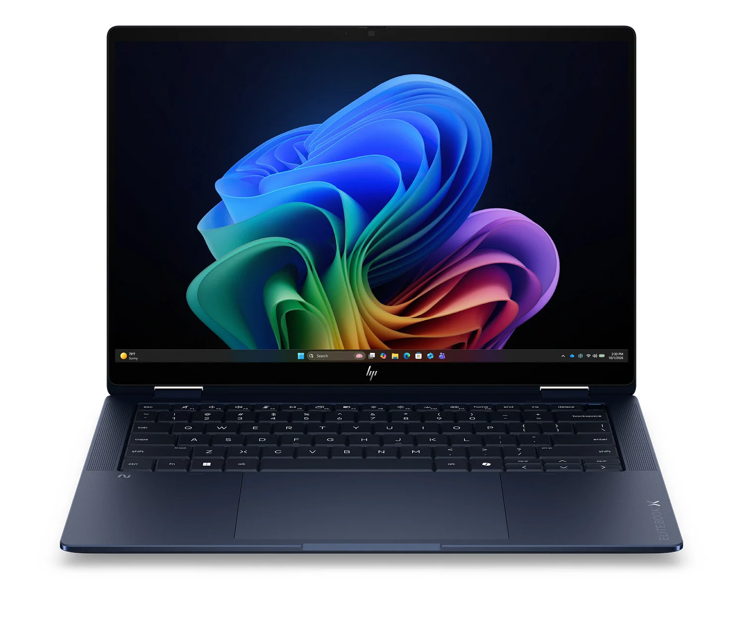 HP EliteBook X Flip G2i 14 inch Notebook Next Gen AI PC Copilot+ PC Intel Core Ultra 7 356H Hybrid (2-in-1) 35,6 cm (14") Touchscreen WUXGA 32 GB LPDDR5x-SDRAM 1 TB SSD Wi-Fi 7 (802.11be) Windows 11 Pro Blau