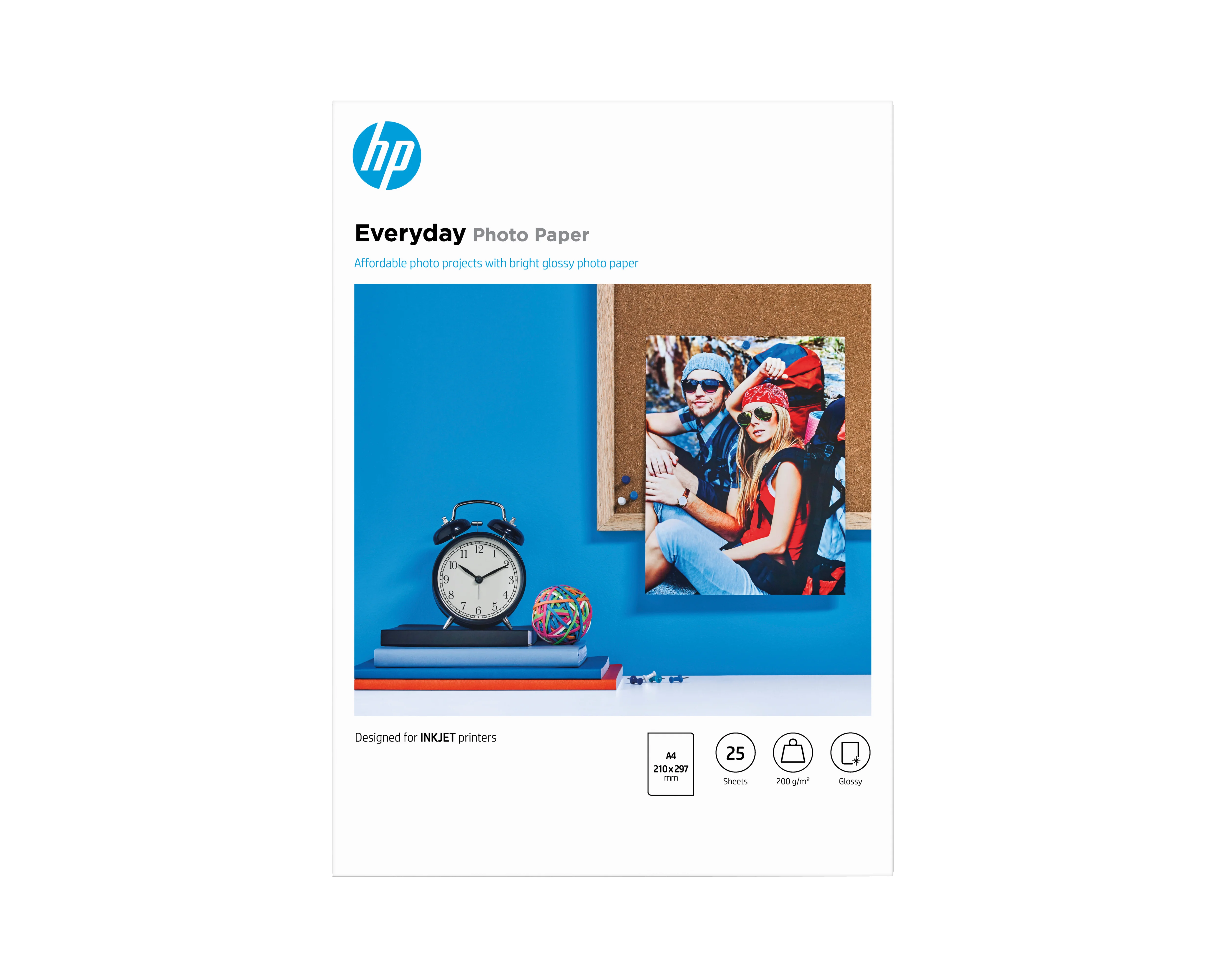 HP Everyday-Fotopapier glänzend - 25 Blatt/A4/210 x 297 mm
