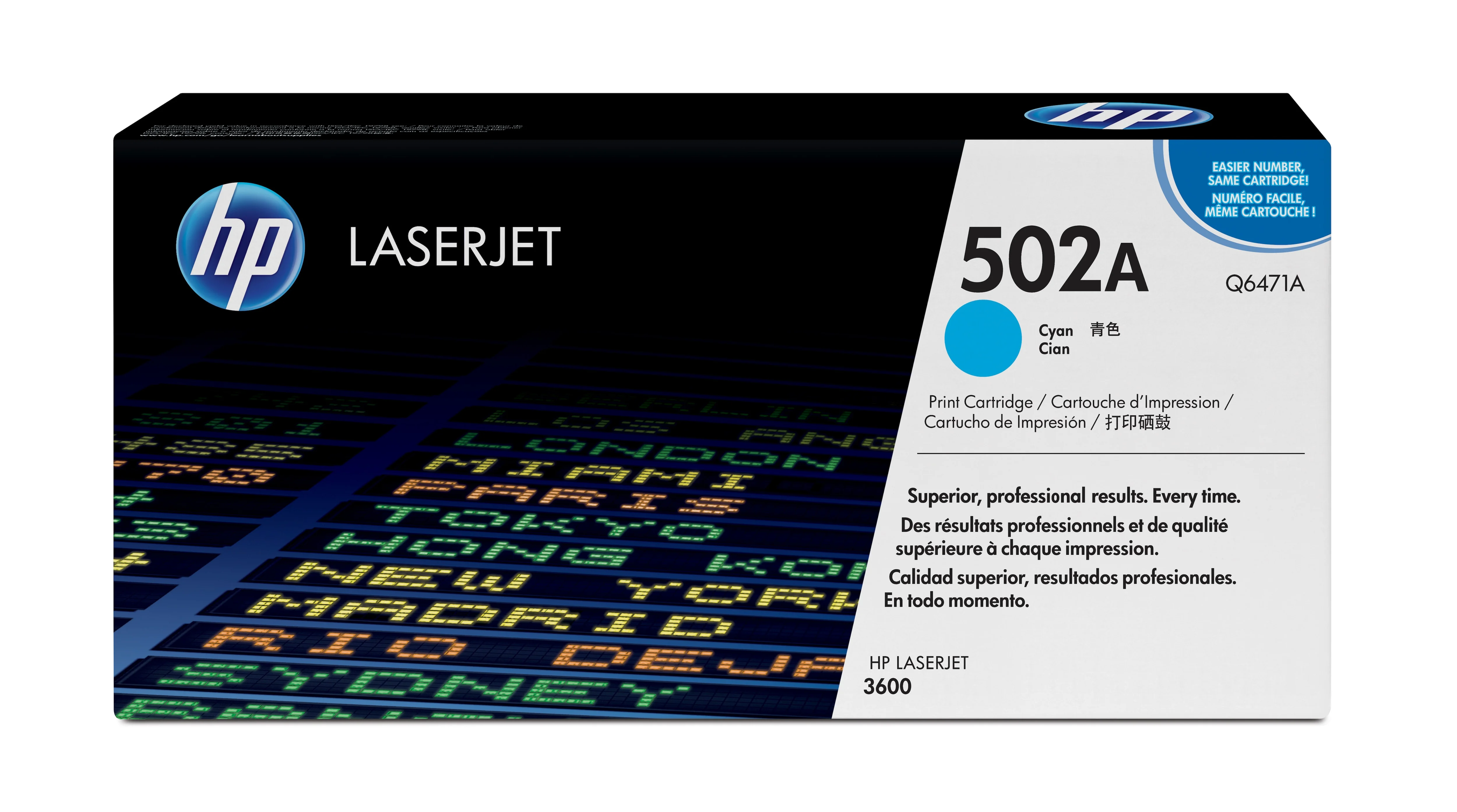 HP 502A Cyan Original LaserJet Tonerkartusche