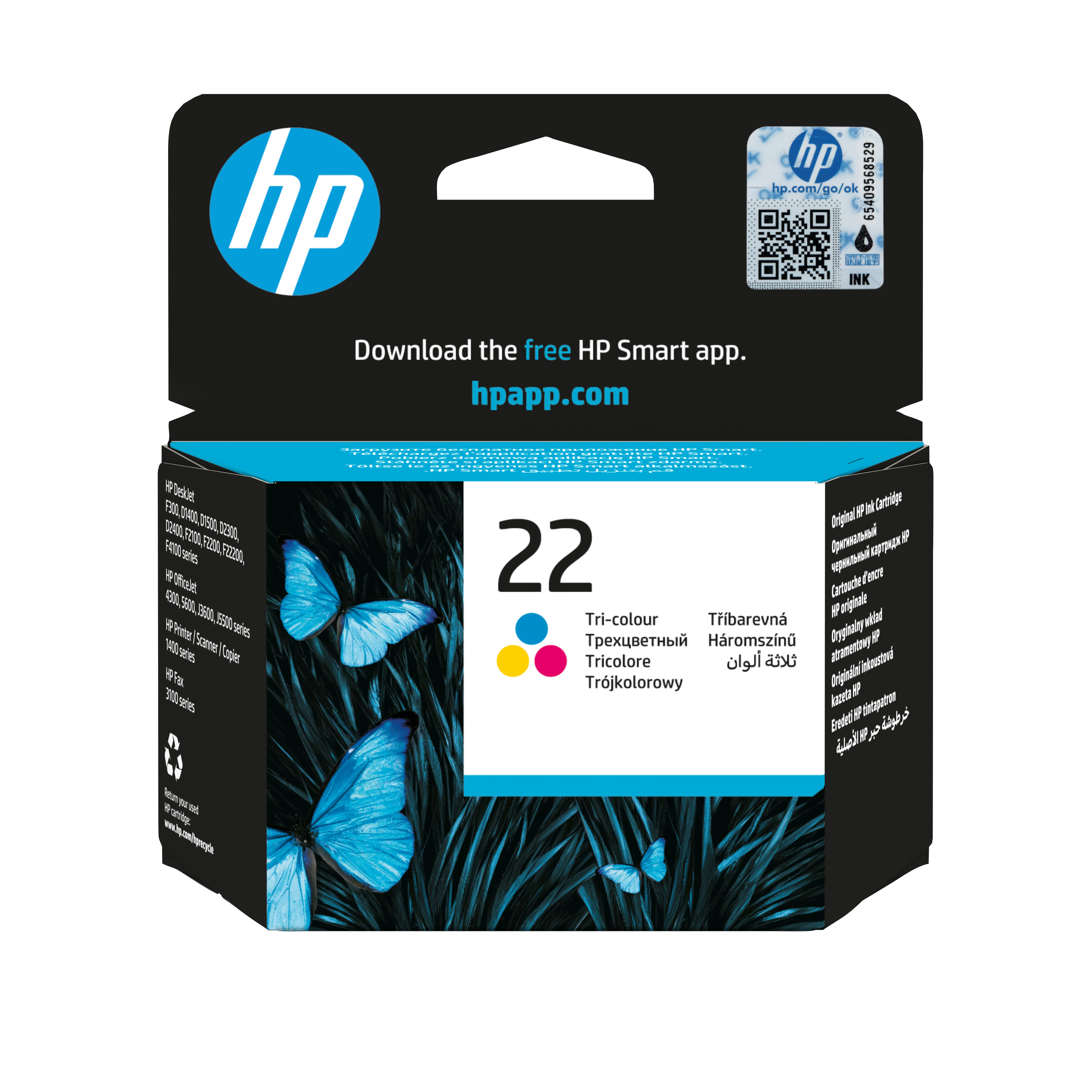 HP 22 Cyan/Magenta/Gelb Original Druckerpatrone