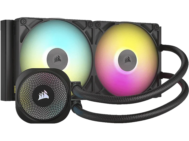 CORSAIR CW-9061017-WW iCUE LINK TITAN 280 RX RGB CPU Wasserkühler, Schwarz