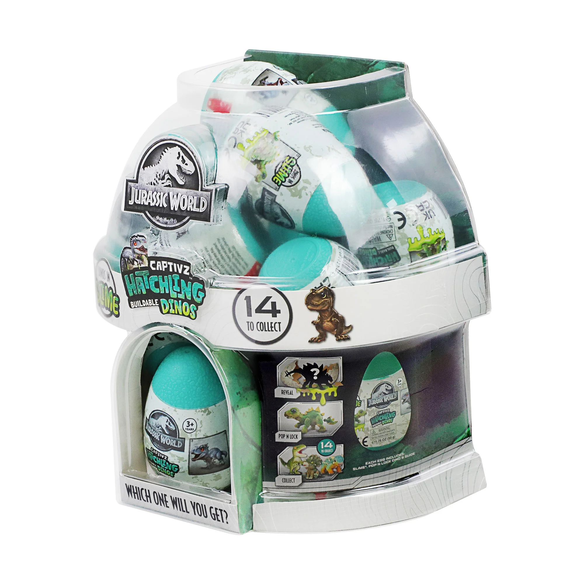 Jurassic World Captivz Hatchlings Edition - 14 Pcs In Cdu
