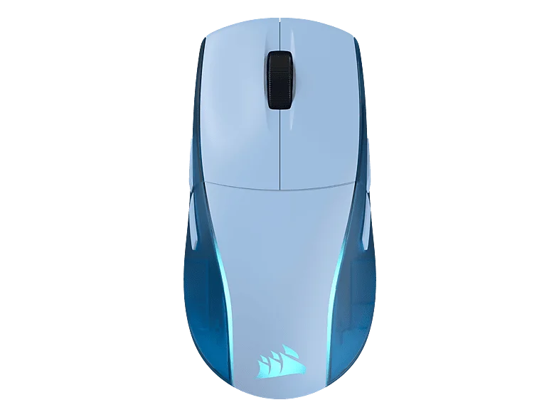 CORSAIR M75 wireless Gaming Maus, Gletscherblau