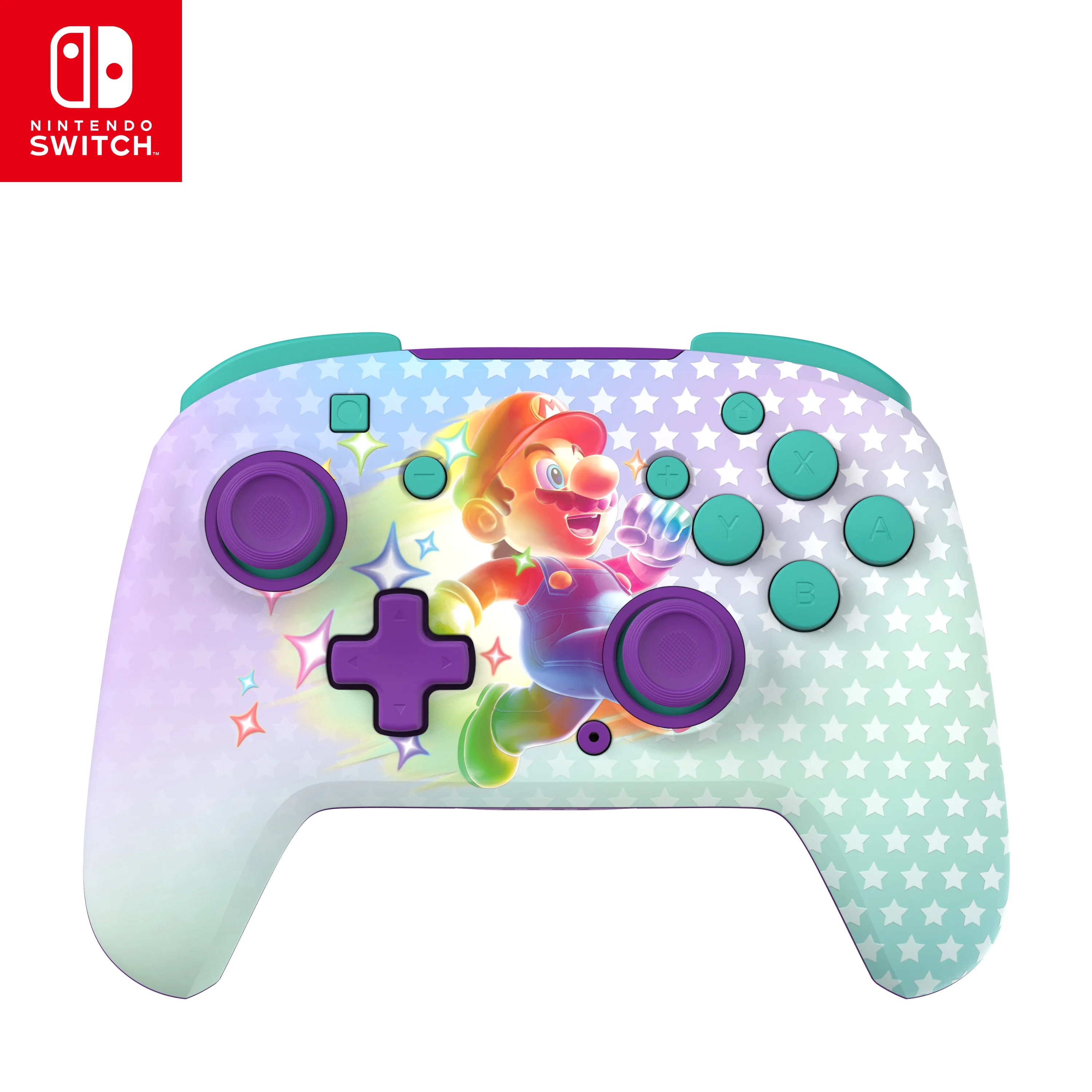 Turtle Beach Rematch Wireless Controller: Invincible Mario – Nintendo Switch, Lite und OLED, leuchtet im Dunkeln, aufladbare Batterie, Offiziell Lizenziert von Nintendo