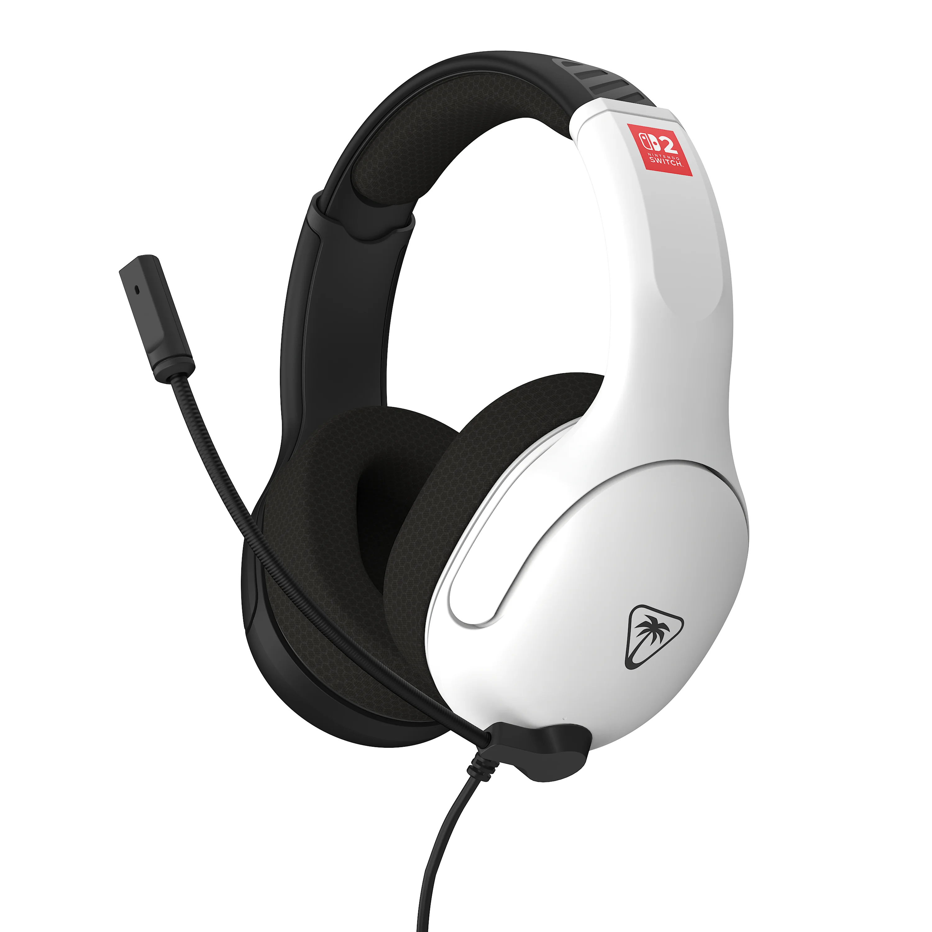 Turtle Beach Airlite Fit Schwarz und Weiß Wired Gaming Headset Offiziell Lizenziert für Nintendo Switch 2, 1, und OLED