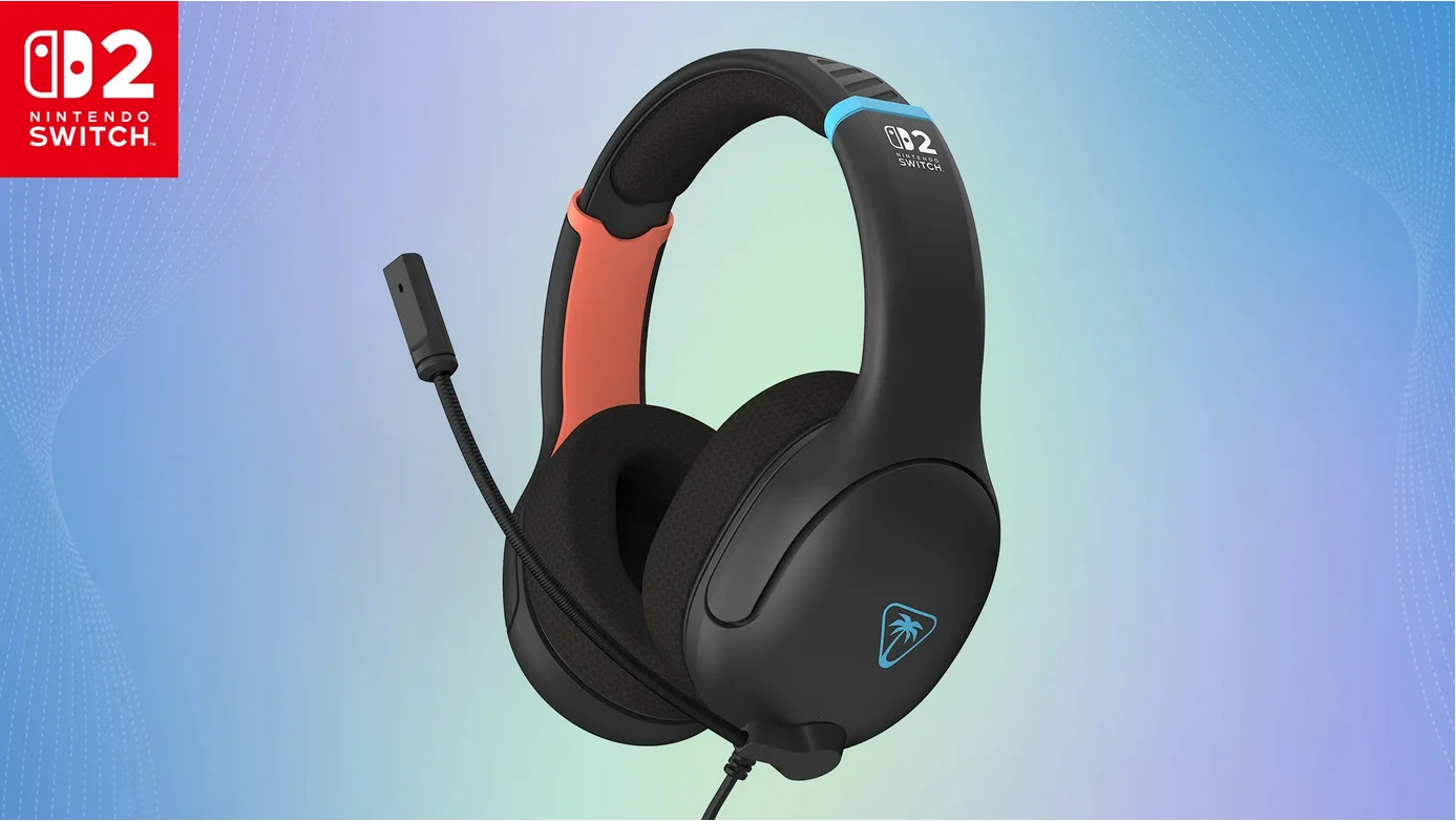 Turtle Beach Airlite Fit Wired Gaming Headset Offiziell Lizenziert für Nintendo Switch 2, 1, und OLED, Anthrazitschwarz