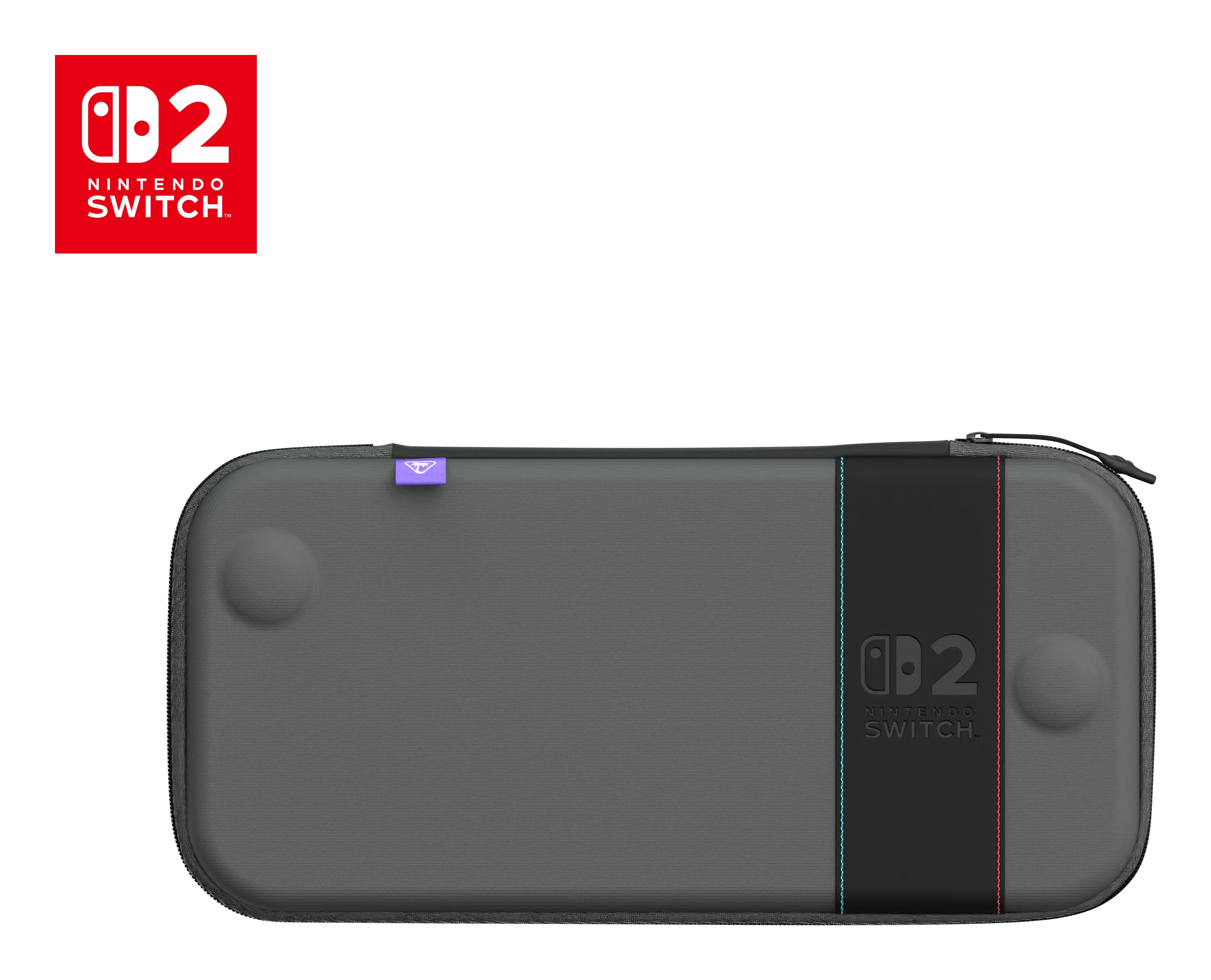 Turtle Beach PlayTrek Etui Offiziell von Nintendo lizenzierte schlanke Hülle zum Schutz deiner Nintendo Switch 2, Antrazitschwarz