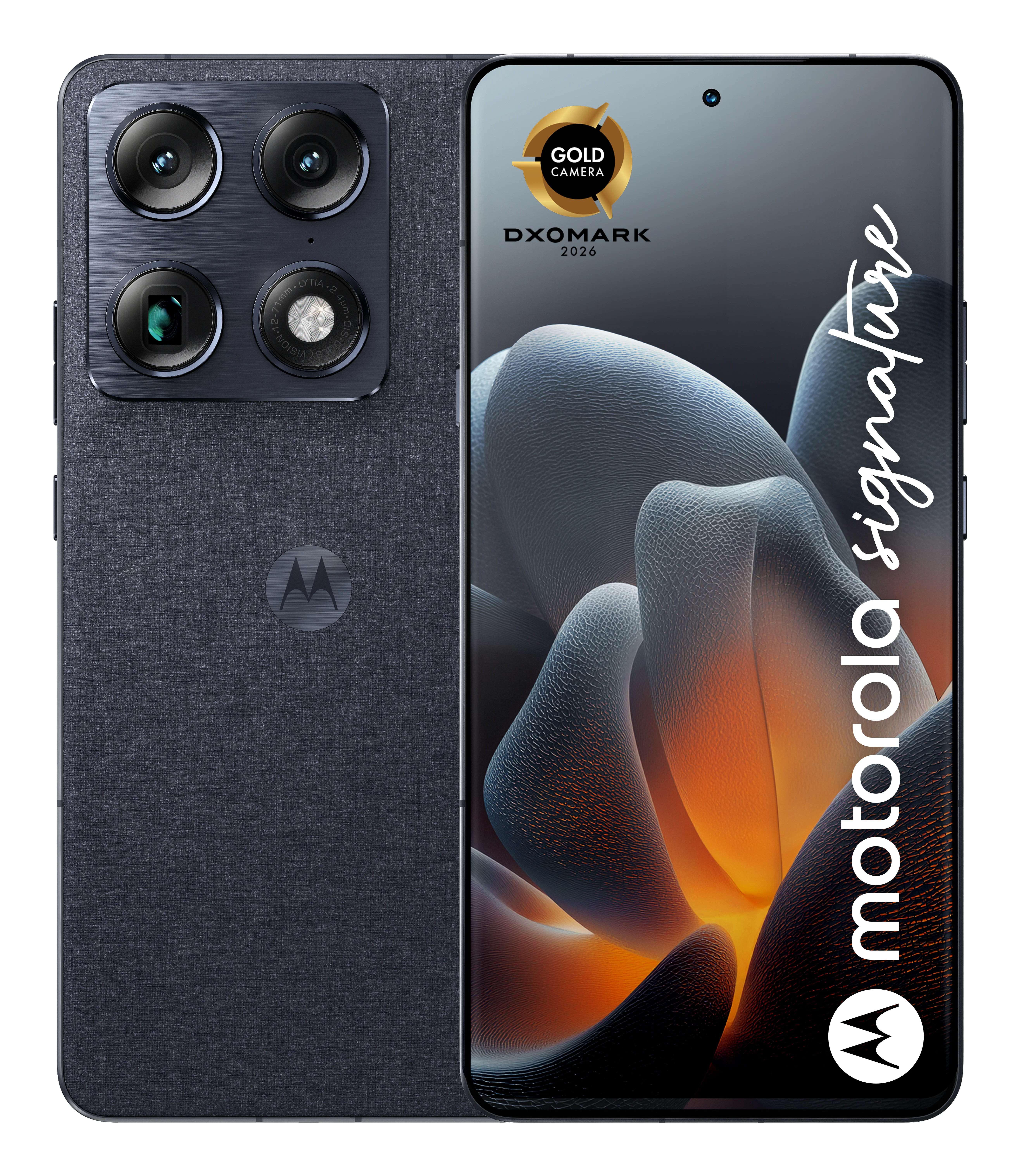Motorola signature 17,2 cm (6.78") Dual-SIM Android 16.0 5G USB Typ-C 16 GB 512 GB 5200 mAh Dunkelblau