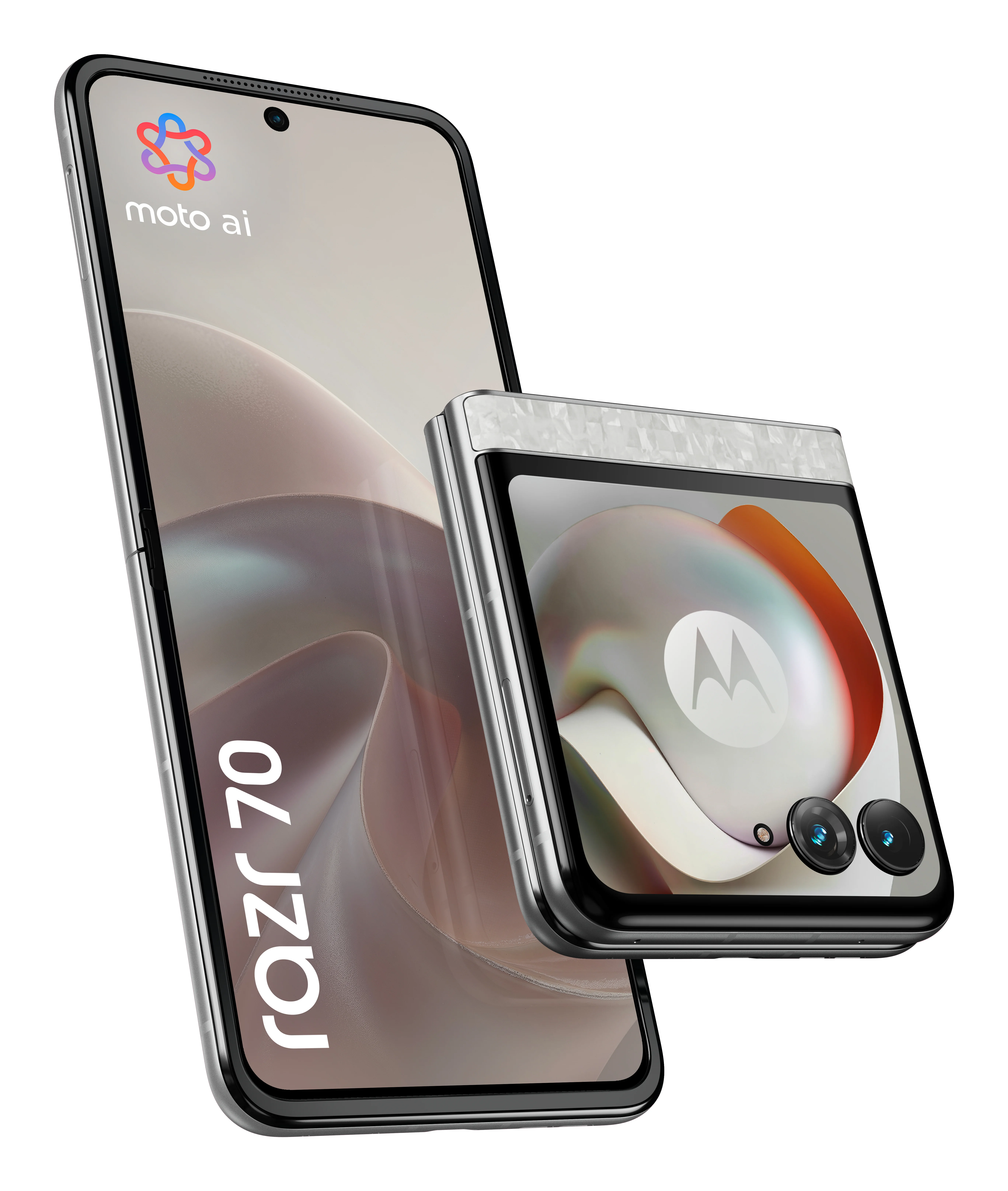 Motorola razr 70 17,5 cm (6.9") Dual-SIM Android 16.0 5G USB Typ-C 8 GB 256 GB 4800 mAh Weiß