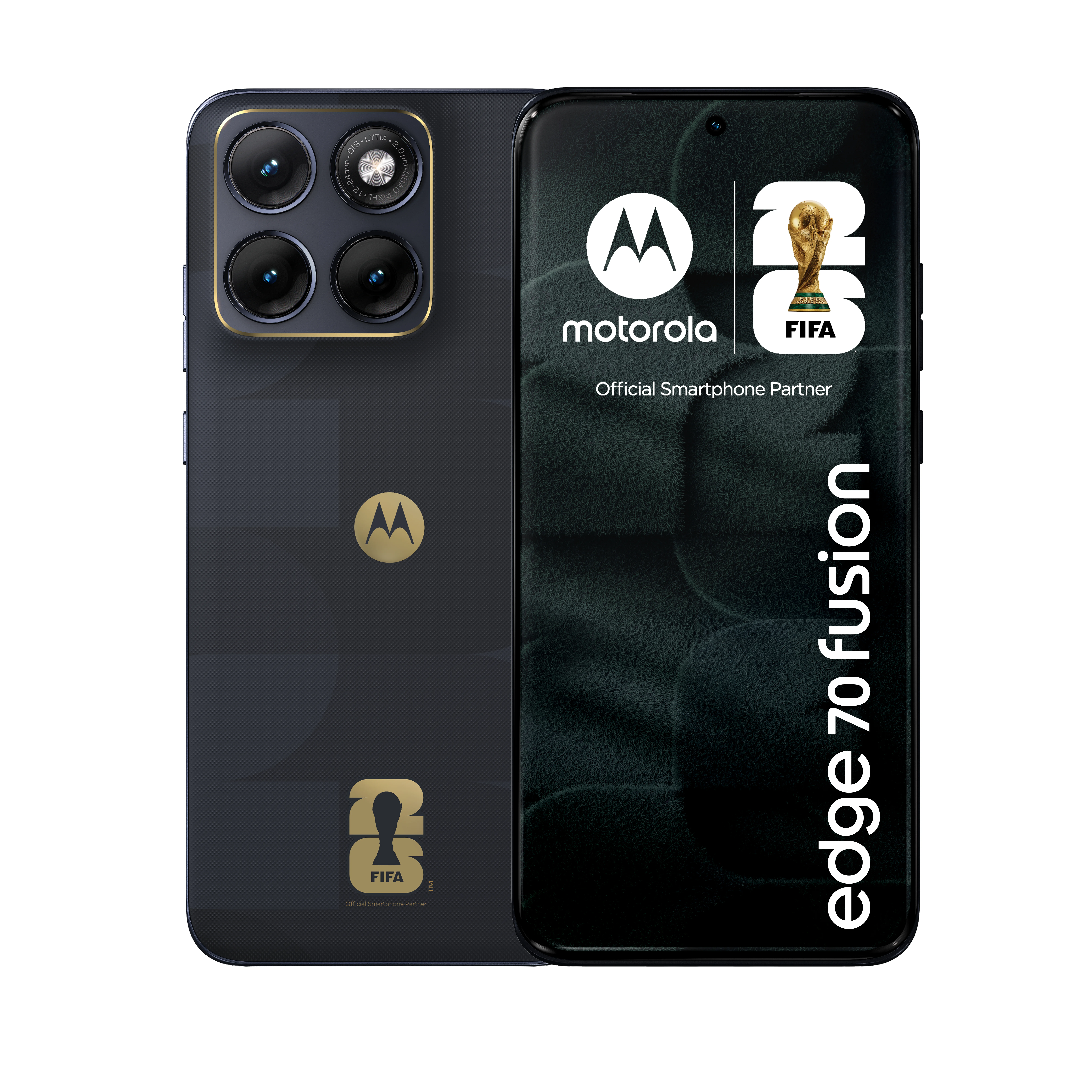 Motorola edge 70 fusion FIFA Edition 17,2 cm (6.78") Dual-SIM Android 16.0 5G USB Typ-C 8 GB 256 GB 5200 mAh Schwarz