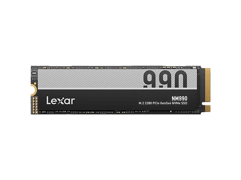 LEXAR NM990 Gen5x4 NVMe 280 PCIe M.2 LNM990X002T-RNNNG Festplatte, 2 TB SSD PCI Express, intern