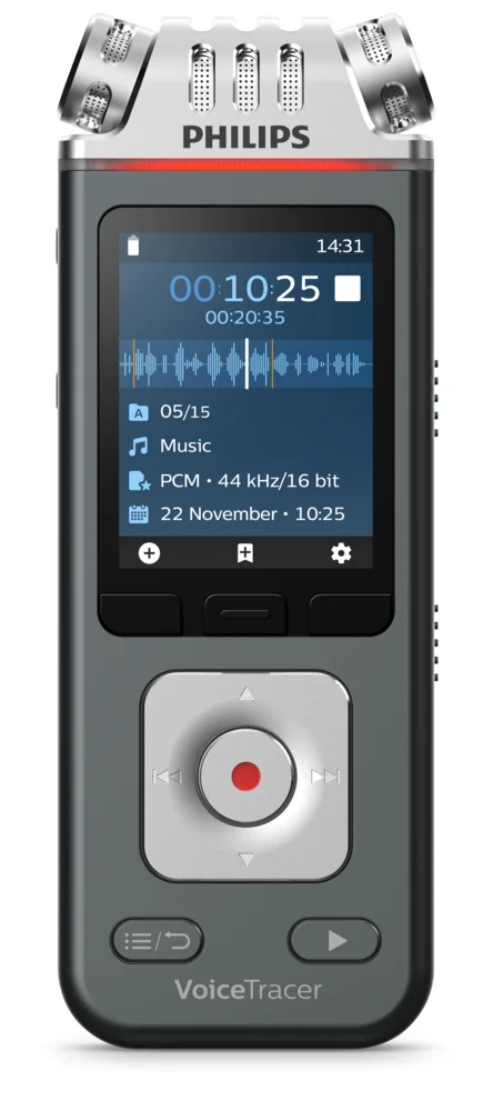 Philips VoiceTracer Schwarz, Grau