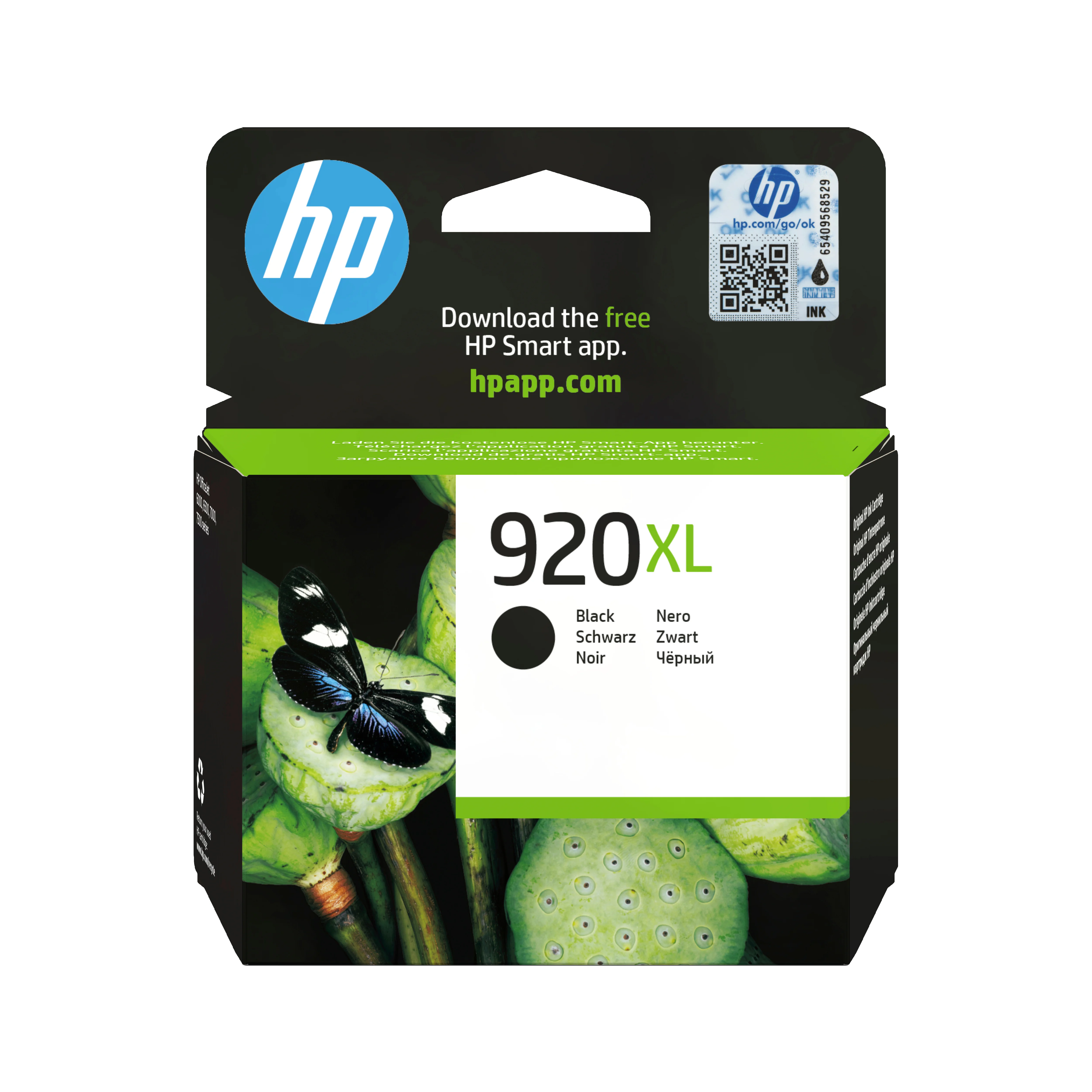 HP 920XL Schwarz Original Tintenpatrone mit hoher Reichweite