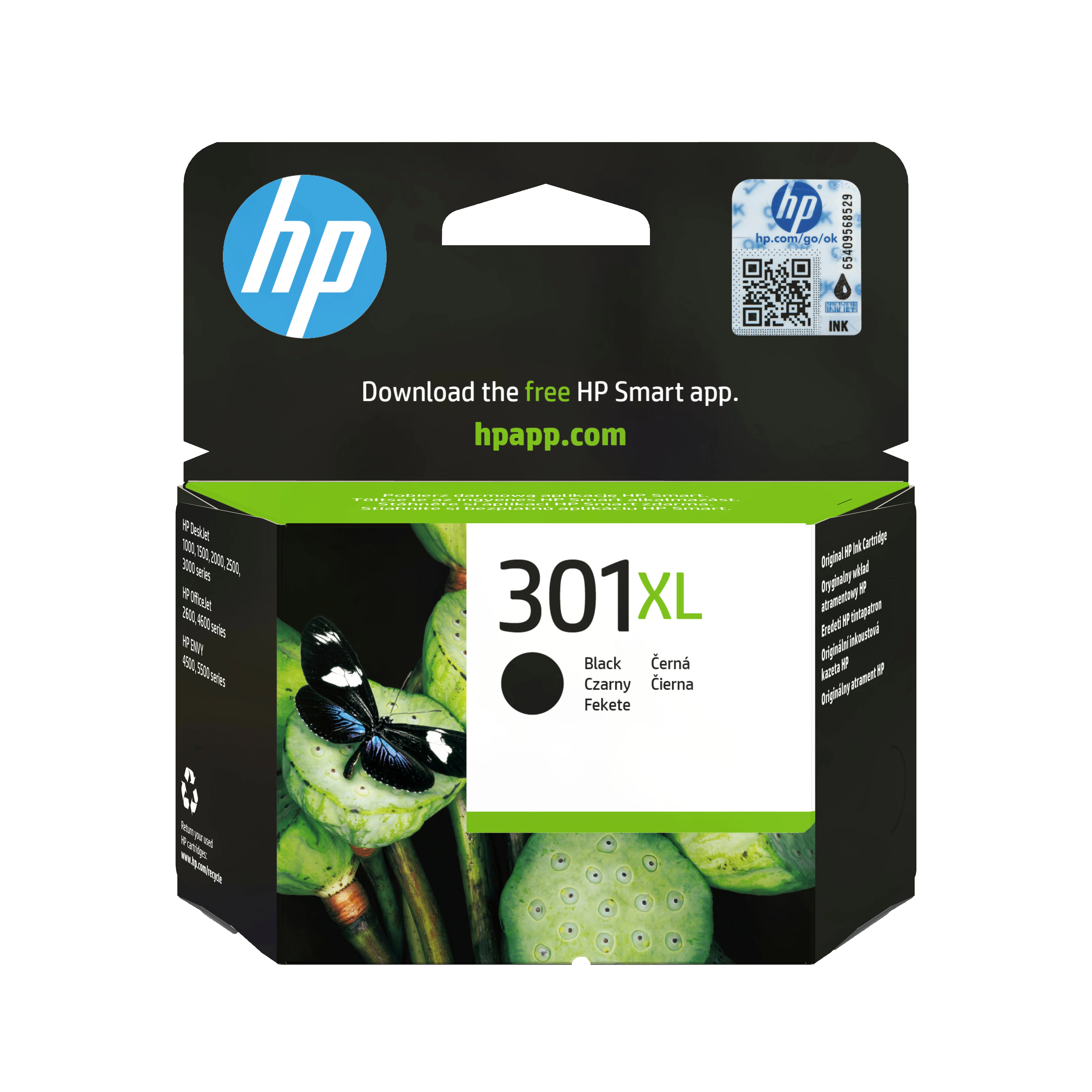 HP 301XL Schwarz Original Druckerpatrone mit hoher Reichweite
