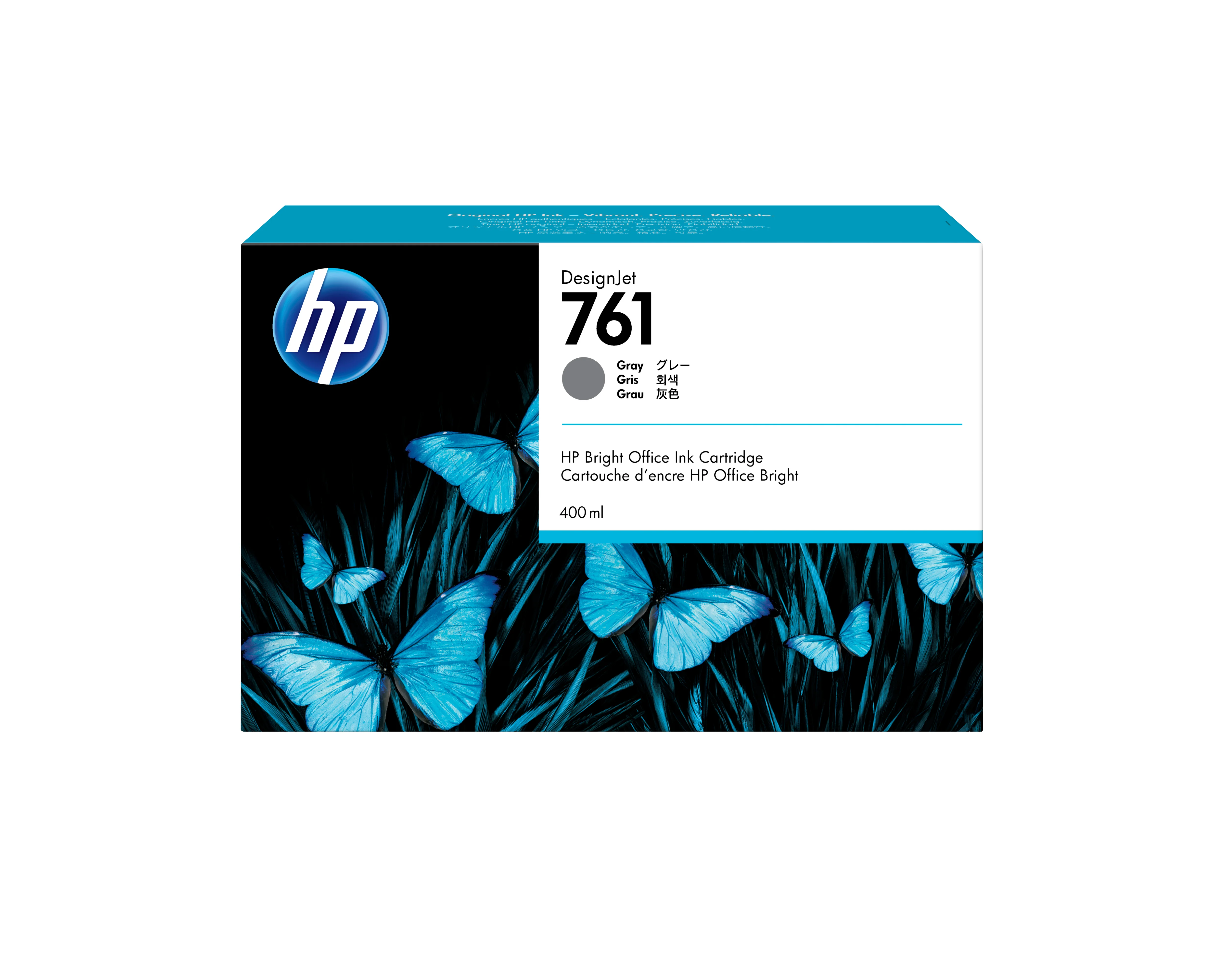 HP 761 Grau DesignJet Druckerpatrone, 400 ml