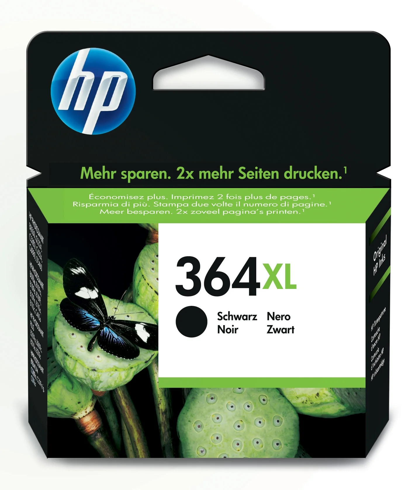 HP 364XL Schwarz Original Druckerpatrone mit hoher Reichweite