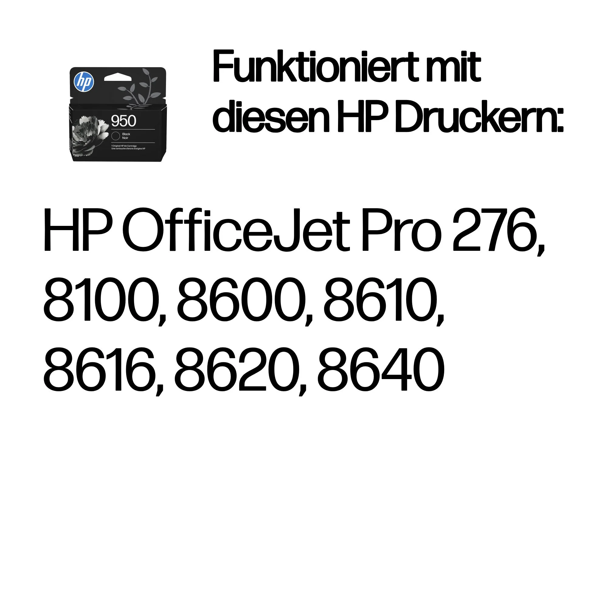 HP 950 Schwarz Original Druckerpatrone