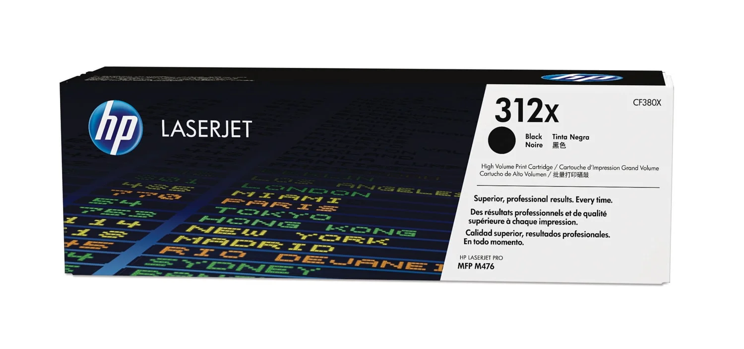HP 312X Schwarz LaserJet Tonerkartusche mit hoher Reichweite