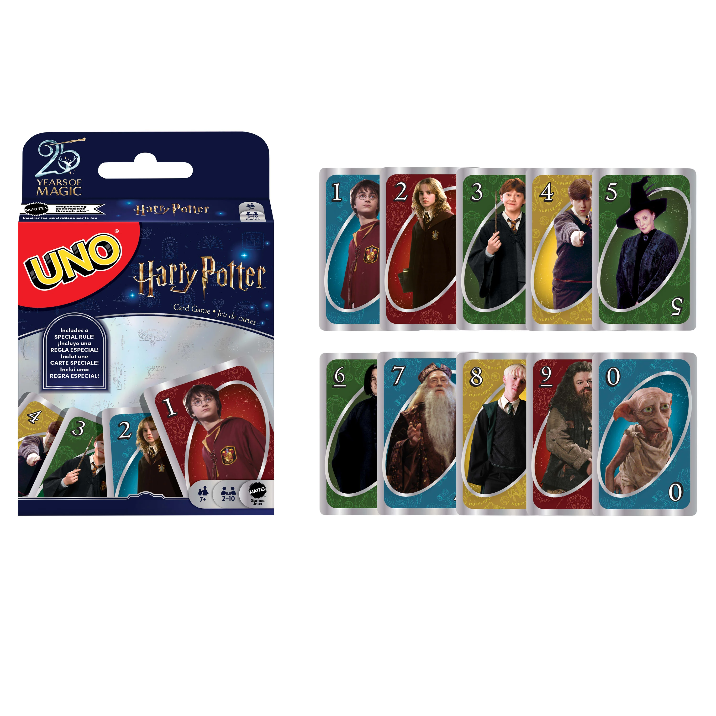 Mattel Games UNO Harry Potter, Kartenspiel, Kinderspiel, Gesellschaftsspiel