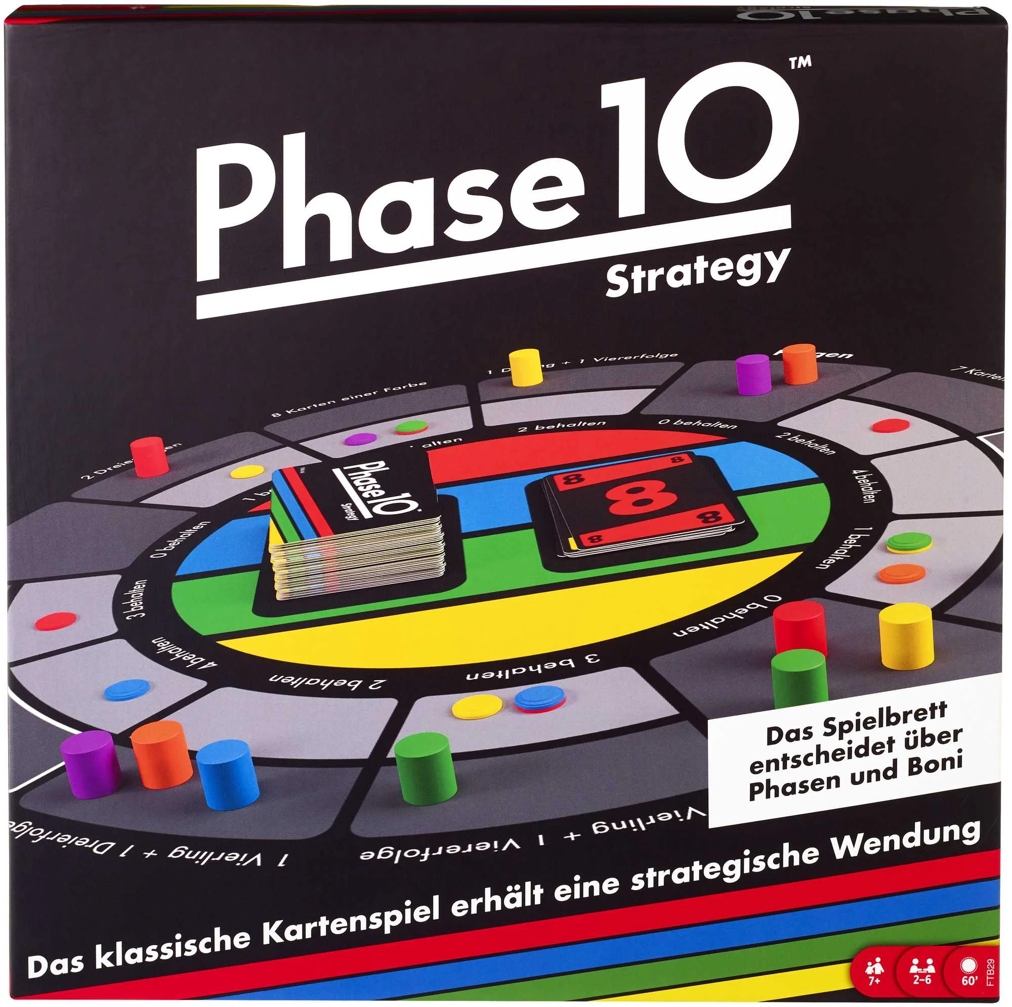 Mattel Games Phase 10 Strategy Brettspiel, Gesellschaftsspiel, Familienspiel