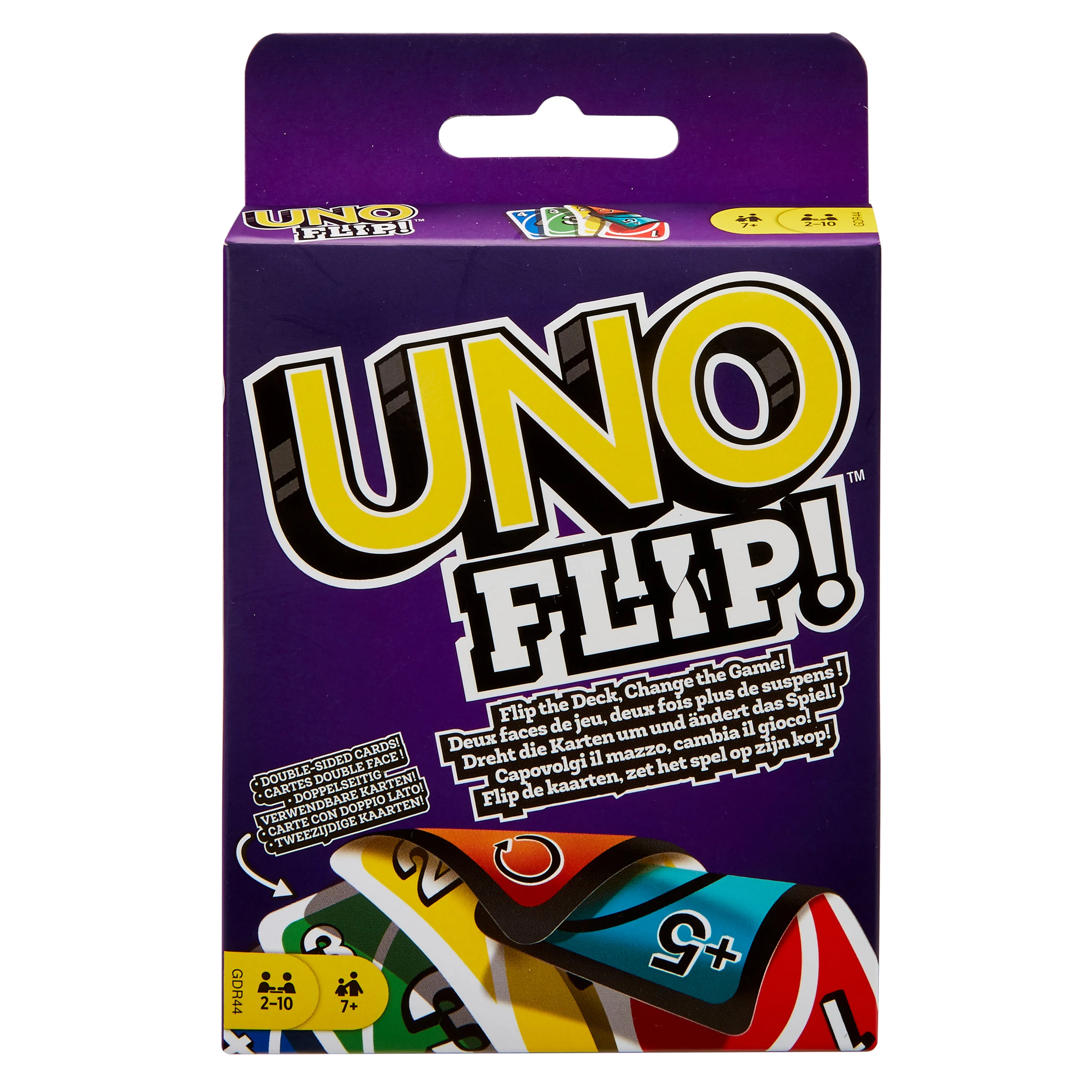 Mattel Games UNO Flip, Kartenspiel, Gesellschaftsspiel, Familienspiel, Kinderspiel