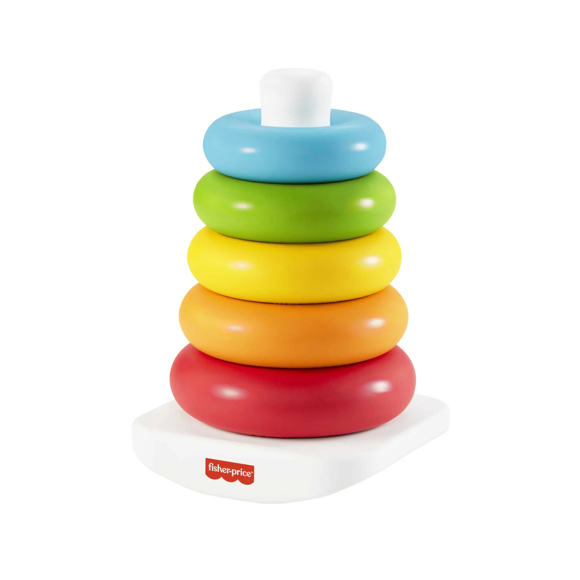 Fisher-Price Eco Farbring Pyramide, Stapelspiel, 100% Bio-Kunststoff