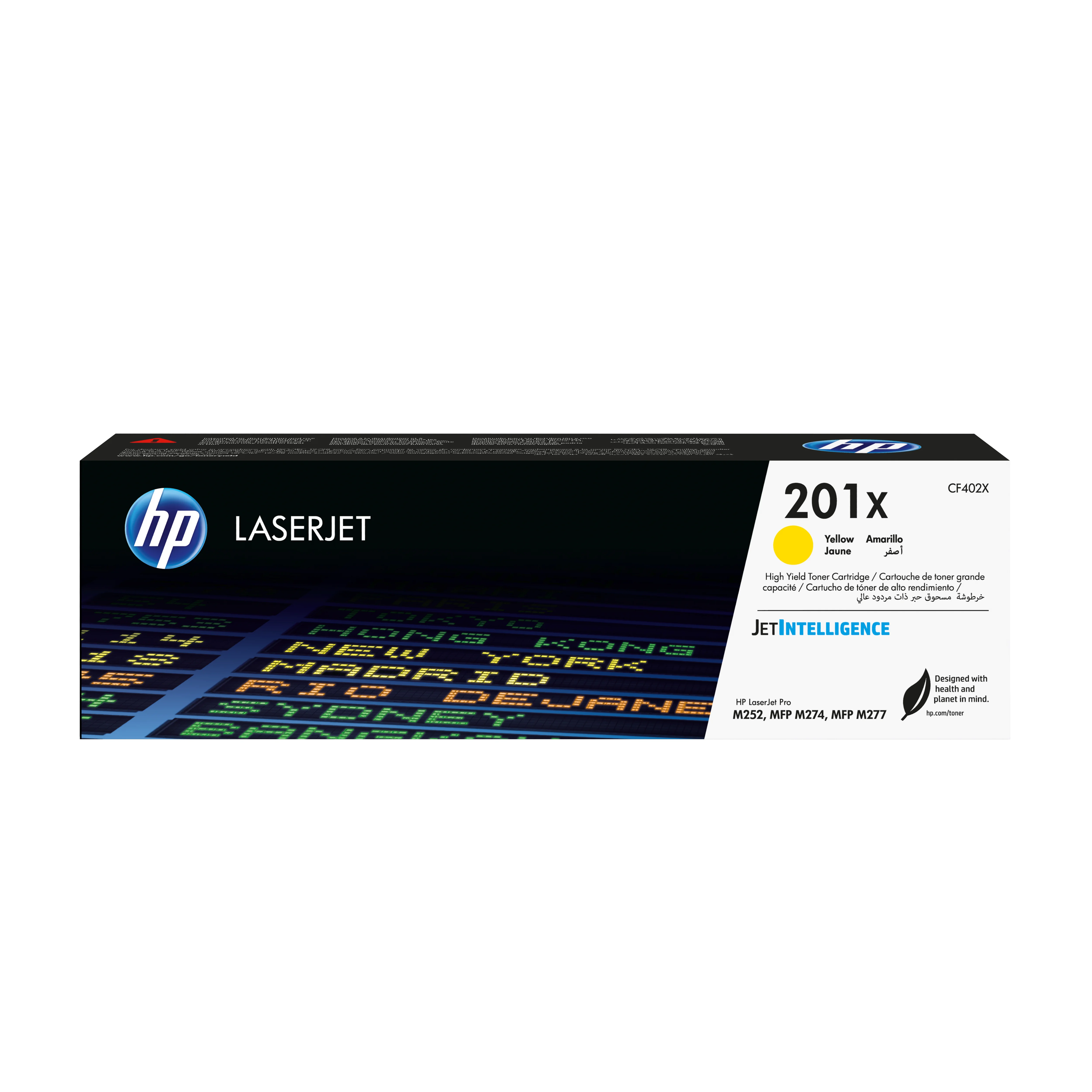 HP 201X Gelb Original LaserJet Tonerkartusche mit hoher Reichweite