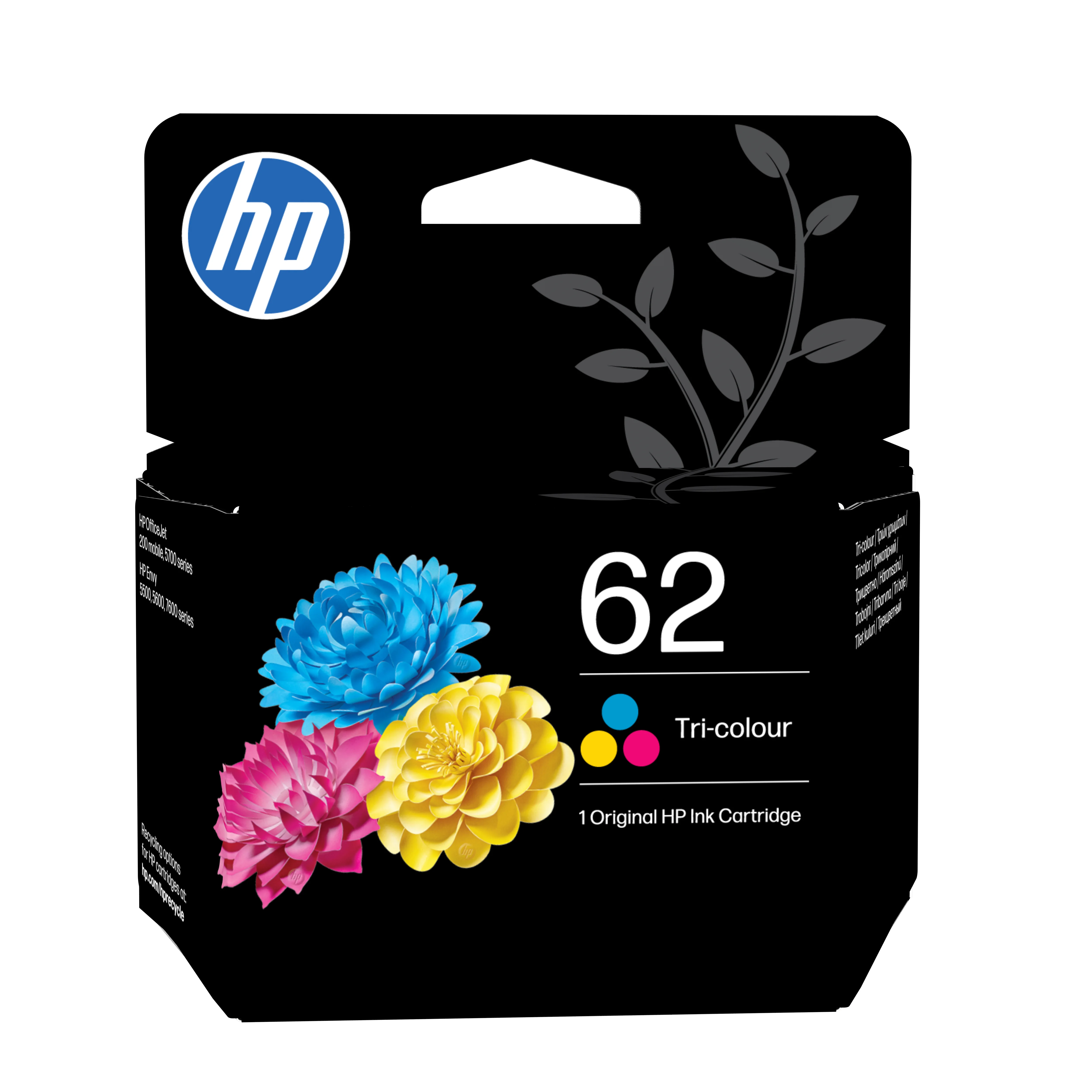 HP 62 Cyan/Magenta/Gelb Original Tintenpatrone