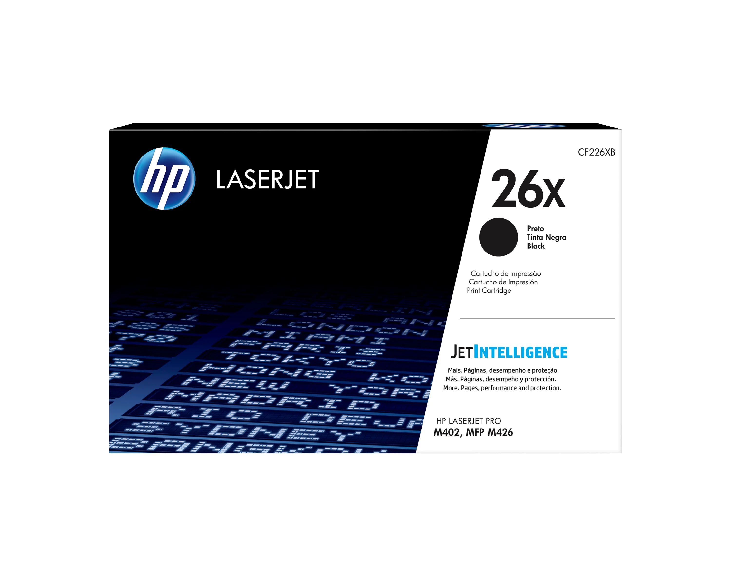 HP Original 26X Schwarz LaserJet Tonerkartusche mit hoher Reichweite