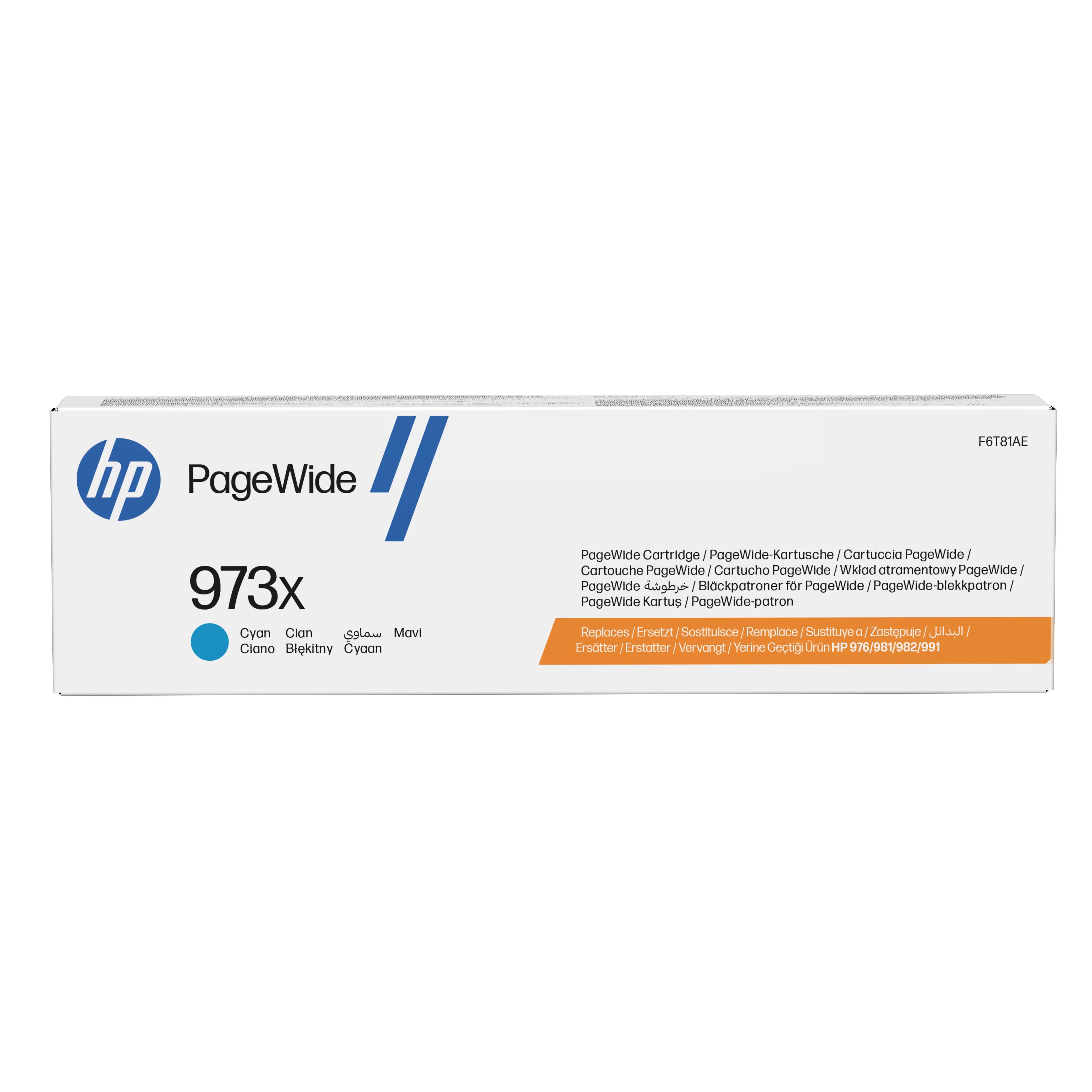 HP 973X Cyan Original PageWide Druckerpatrone mit hoher Reichweite