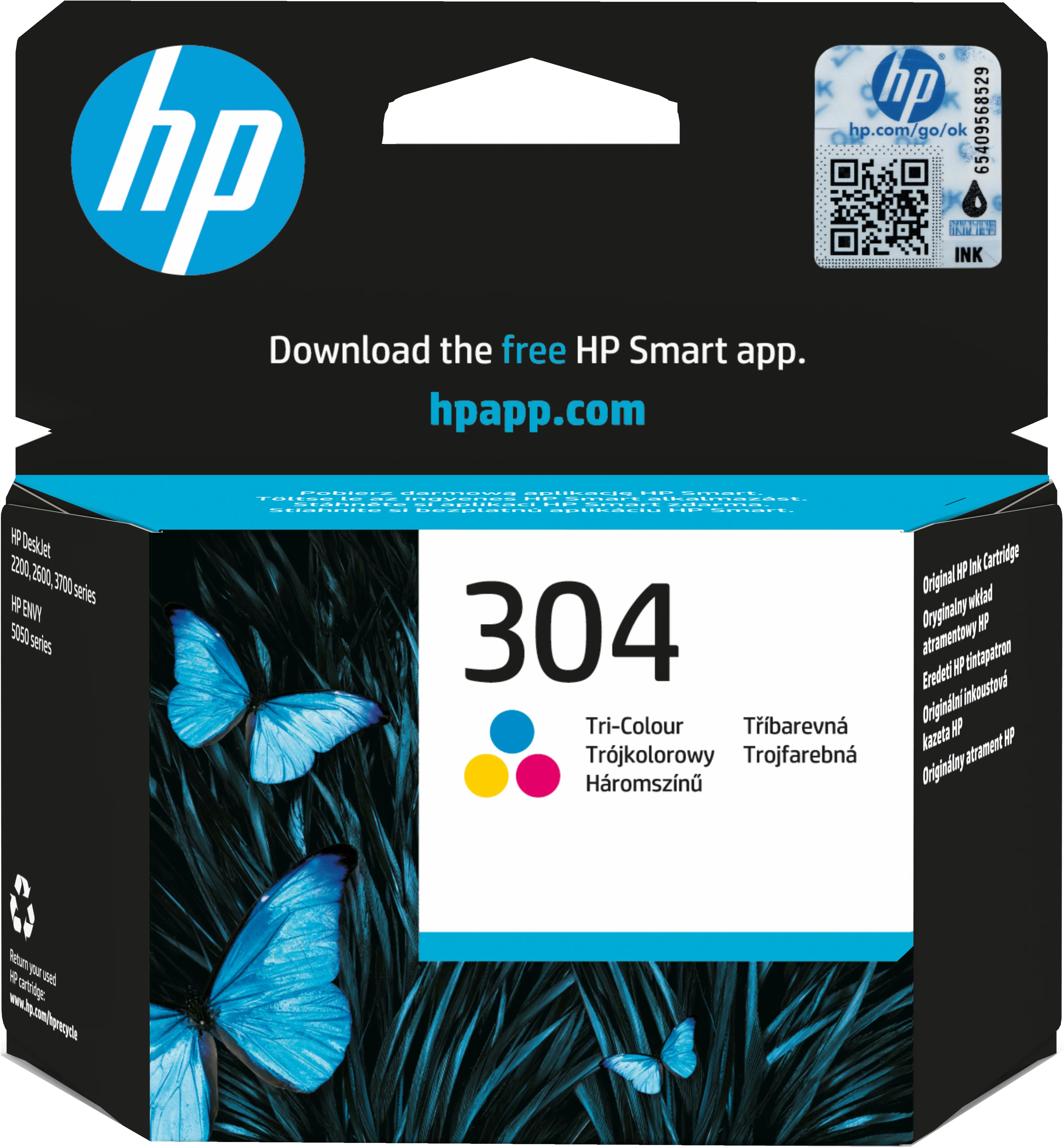 HP 304 Cyan/Magenta/Gelb Original Tintenpatrone