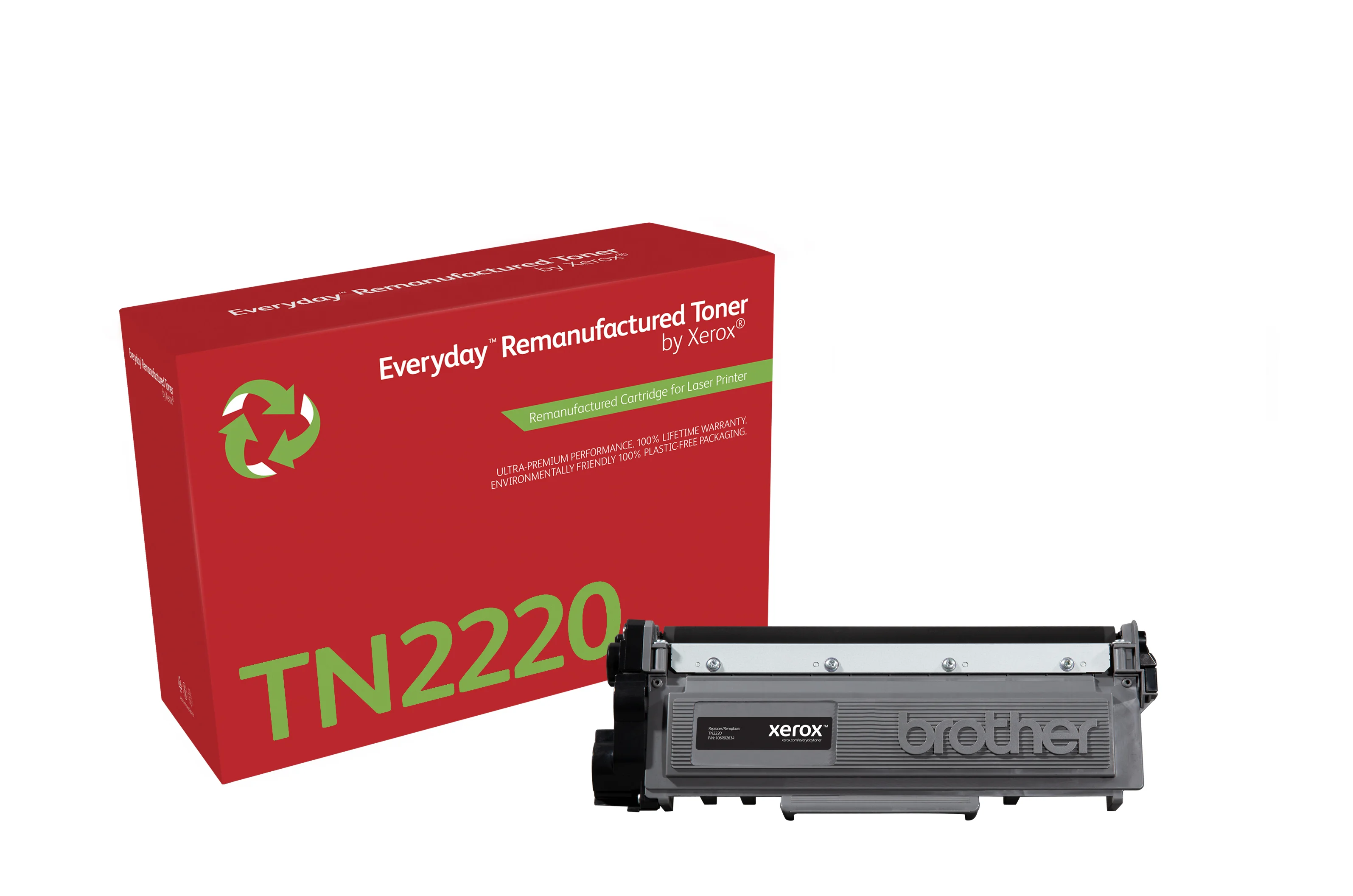 Everyday™ Mono wiederaufbereiteter Toner von Xerox, kompatibel mit Brother TN2220, Hohe Kapazität