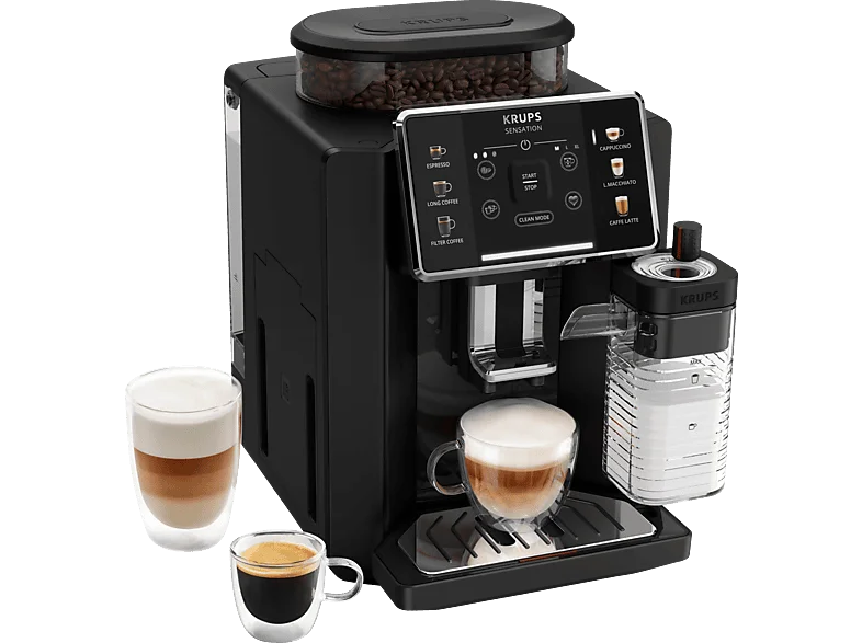 KRUPS EA9128D Sensation Milk Kaffeevollautomat Schwarz